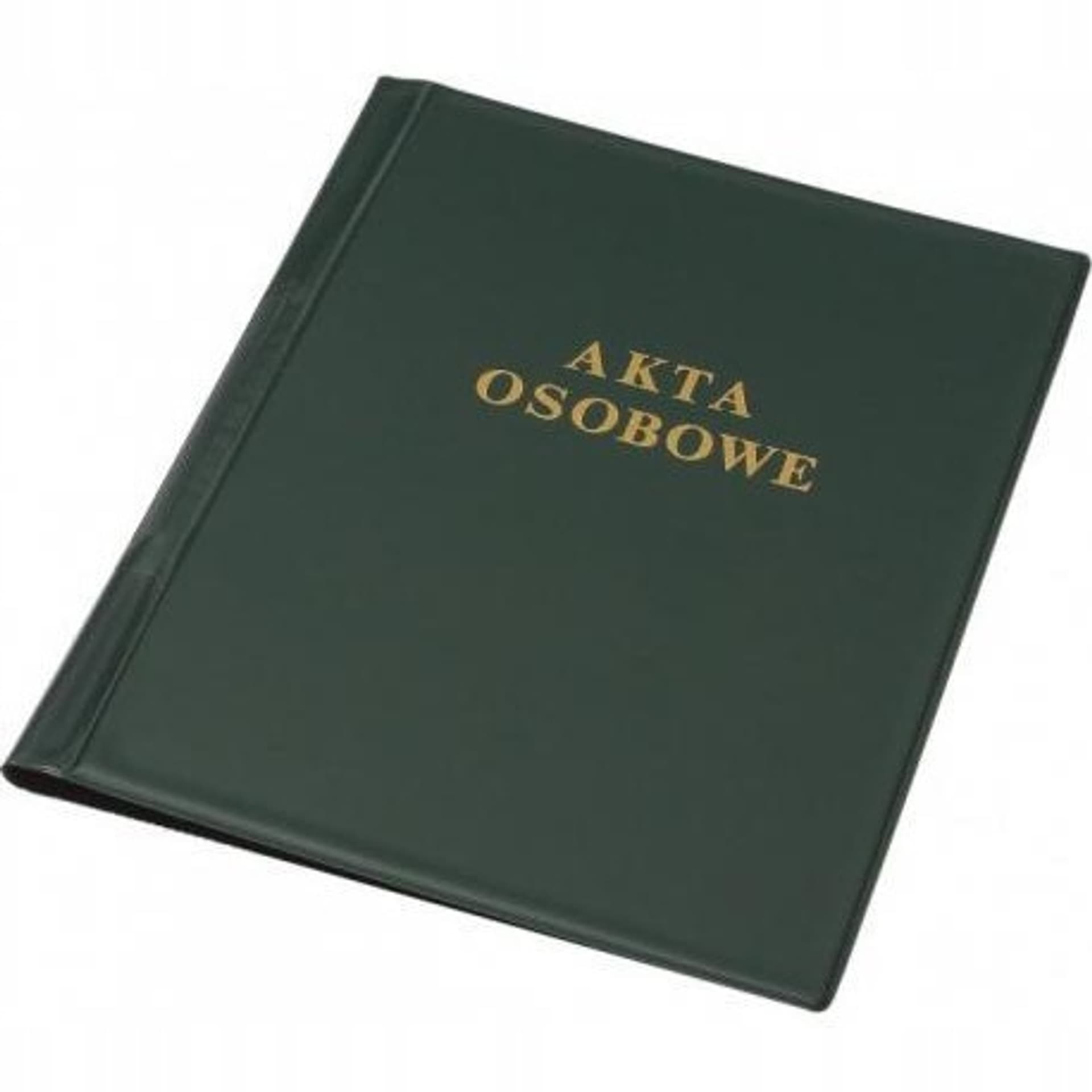 

Teczka akt osobowych A4 PVC zielona 0309-0013-04 PANTA PLAST