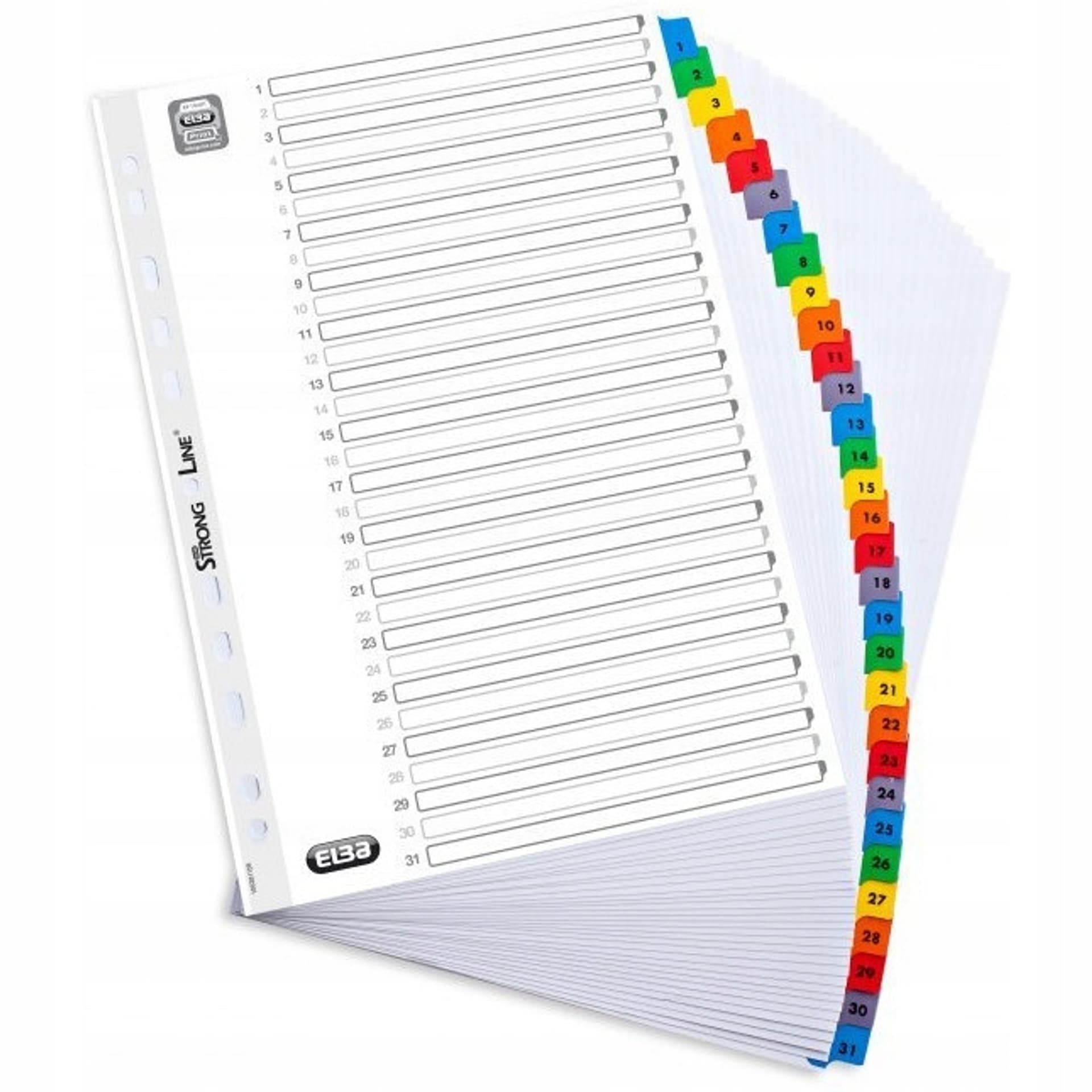 

Przekładki kartonowe A4 MYLAR 1-31 numeryczne wzmocnione ELBA 100204620