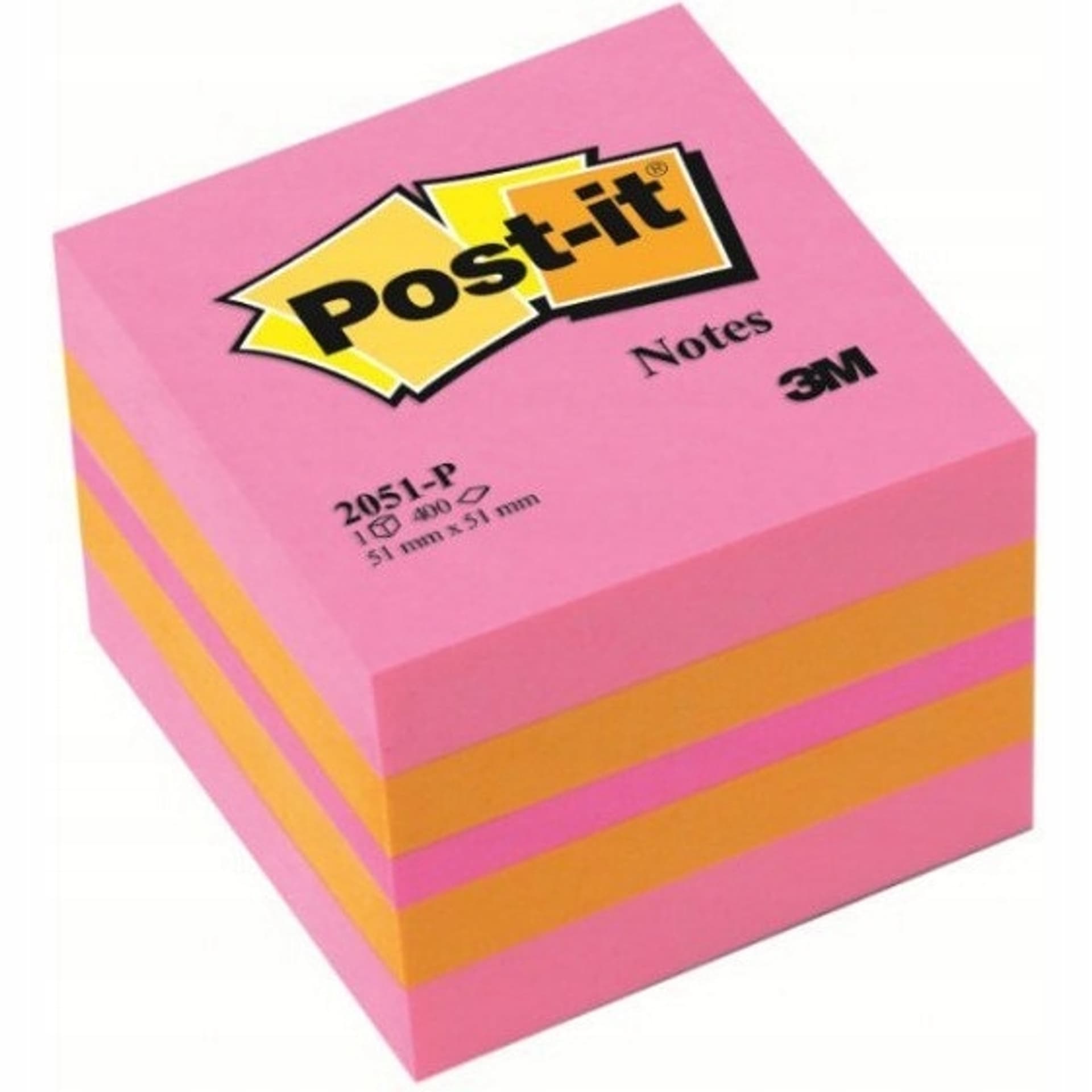 

Bloczek 3M POST-IT 51x51mm różowy 400k 2051P FT510091737
