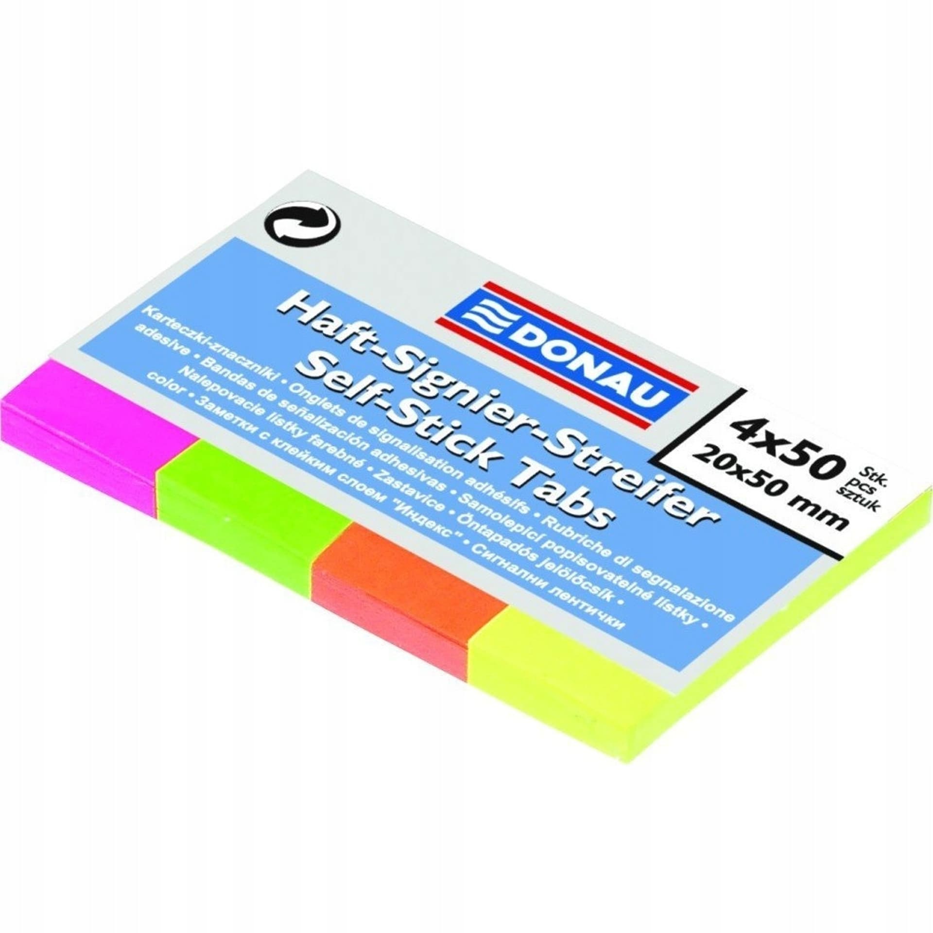 

Zakładki indeksujące 20x50mm 4-flou 7576001PL-99 DONAU