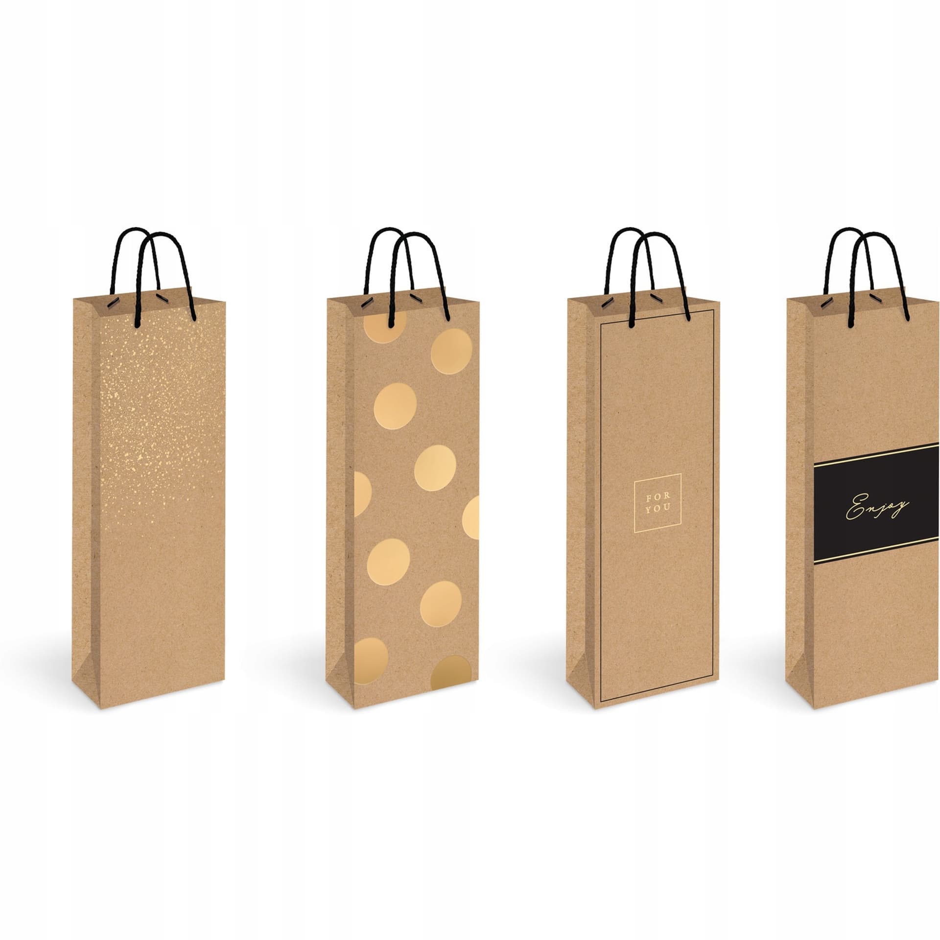 

Torebka na butelkę KRAFT (12szt.) 13x36x8cm INTERDRUK, 12szt.) 13x36x8cm interdru