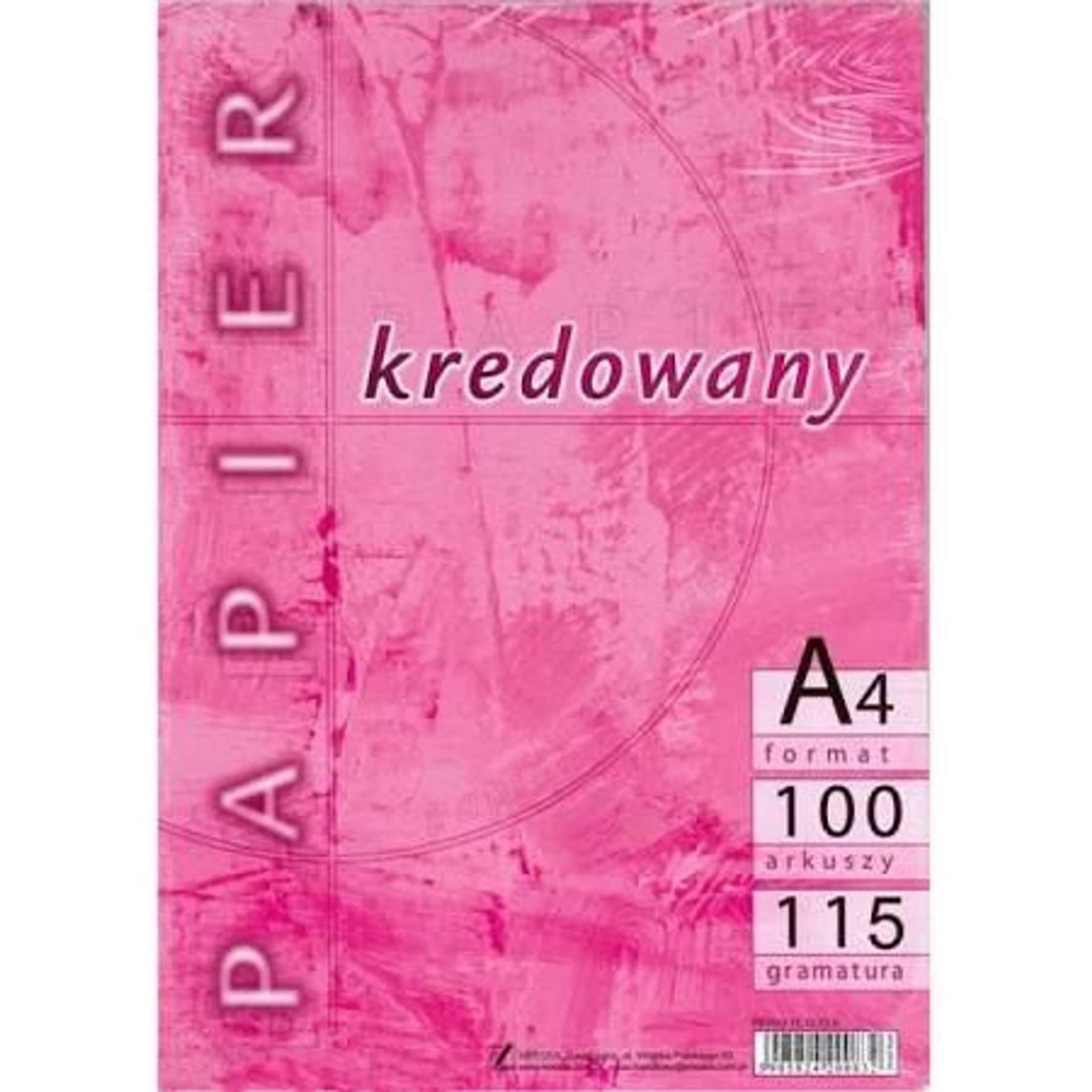 

Papier A4 115g kredowany (100) KRESKA, 100) kresk