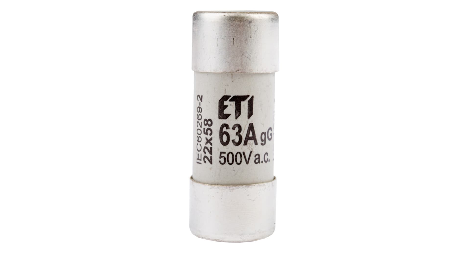 

Wkładka bezpiecznikowa cylindryczna 22x58mm 63A gG 500V CH22 002640021