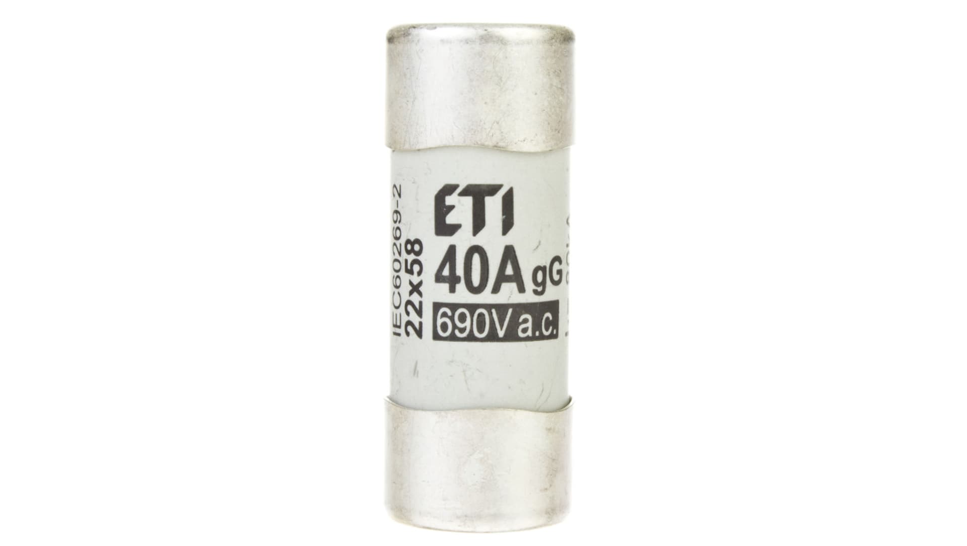 

Wkładka bezpiecznikowa cylindryczna 22x58mm 40A gG 690V CH22 002640017