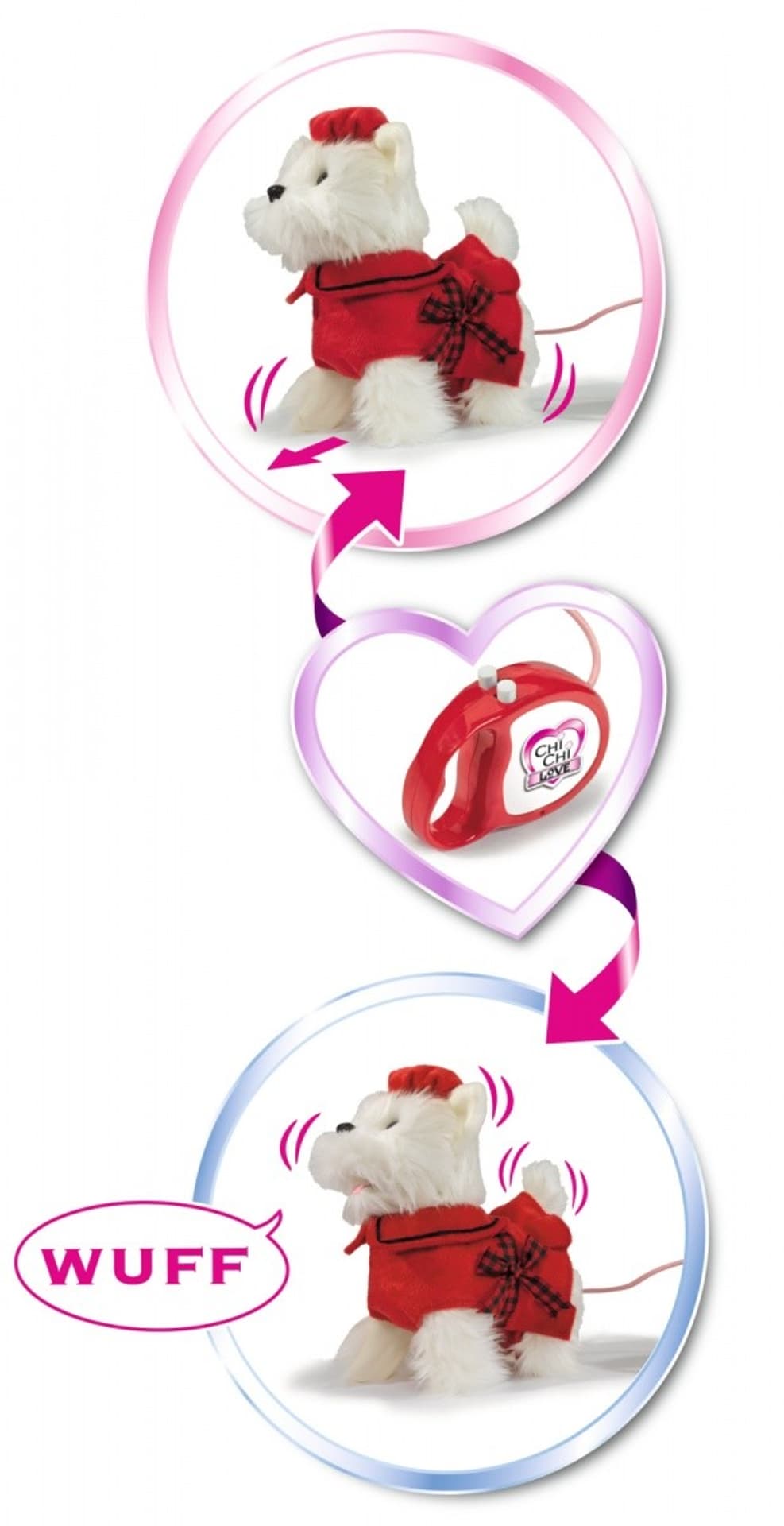 

Maskotka Chi Chi Love Szykowny Poshi, sterowany na kabel
