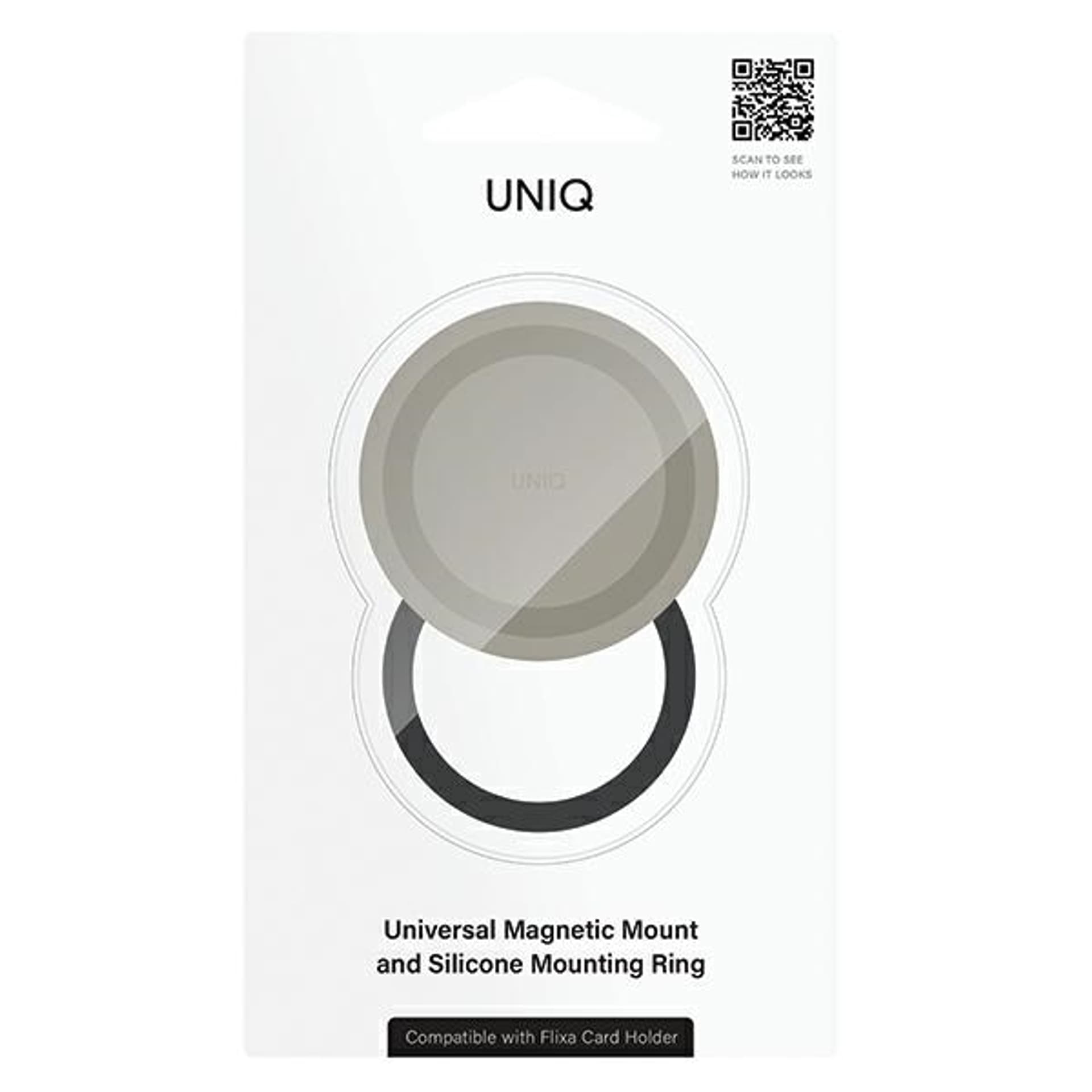 

UNIQ Flixa Magnetic Base magnetyczna baza do montażu szary/flint grey