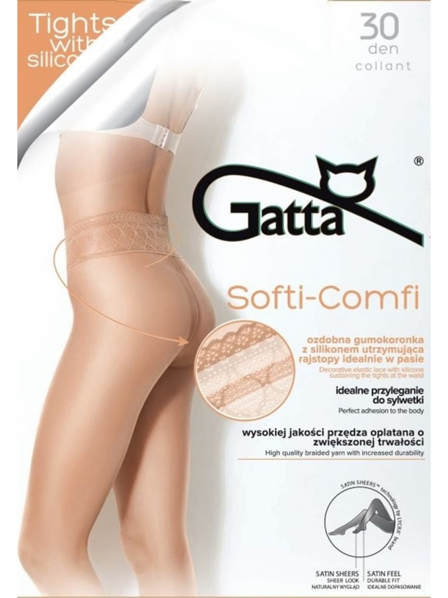 

Rajstopy Softi-Comfi 30 Den Golden (Rozmiar 5-XL)