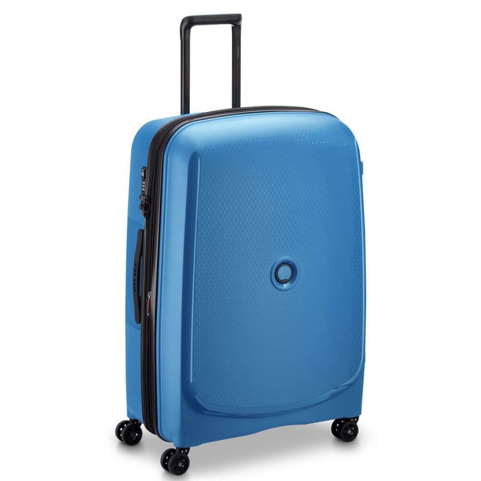 

Delsey Walizka BELMONT PLUS 76cm 4 DOUBLE WHEELS EXPANDABLE TROLLEY CASE NIEBIESKI CYJAN