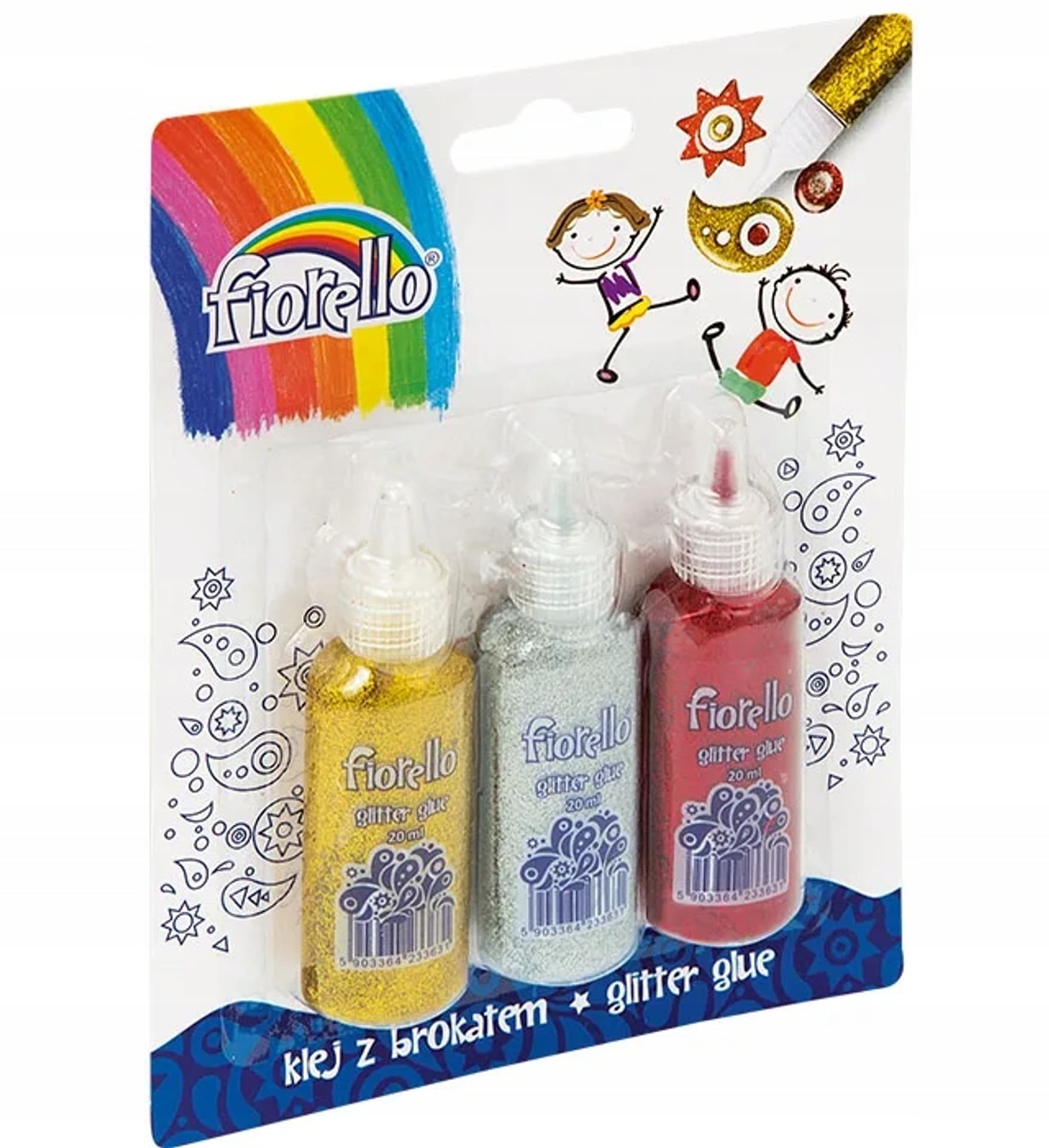

Klej brokatowy FIORELLO GR-BK20 3 kolory x20ml 170-2230