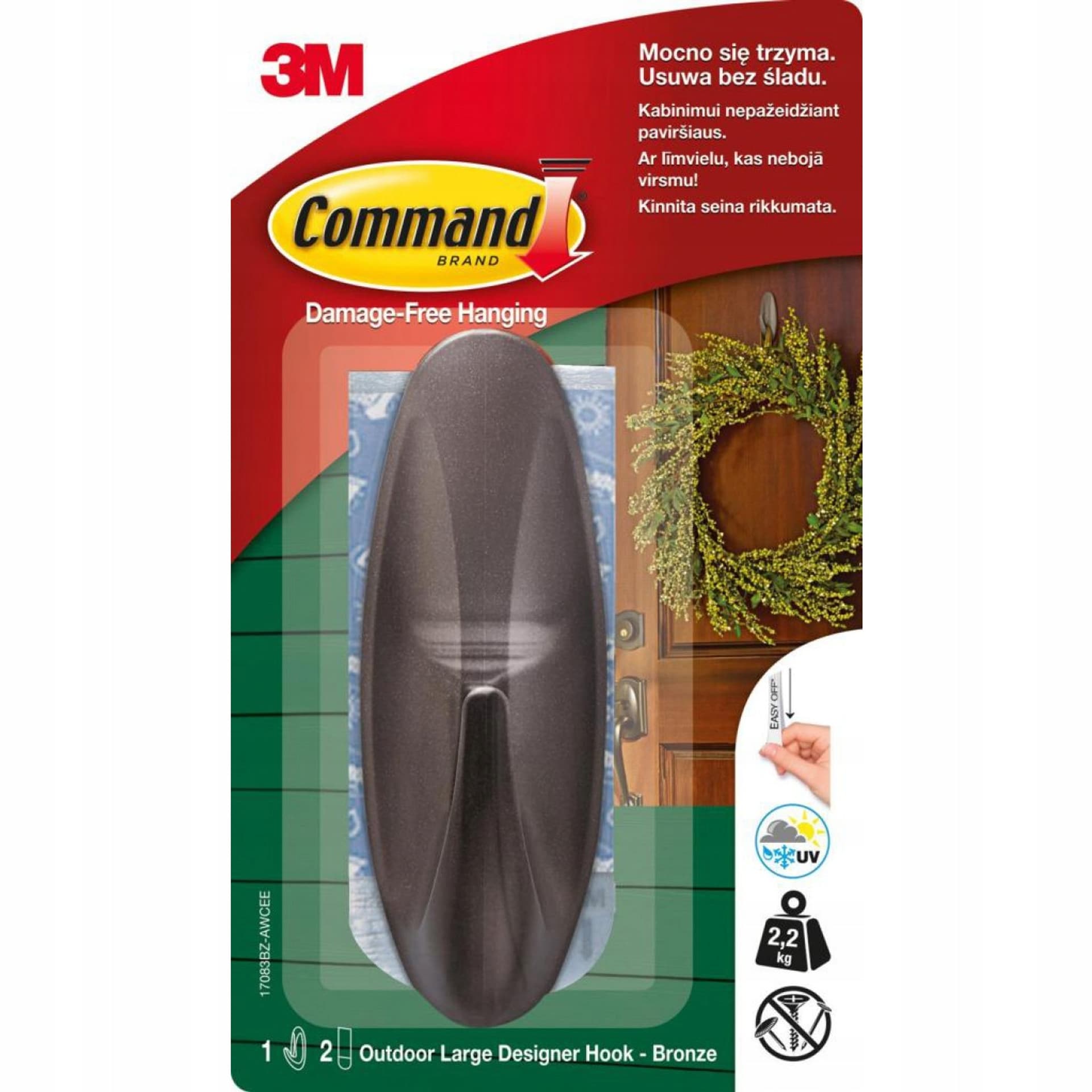 

Hak COMMAND outdoor grafitowy 2,2kg