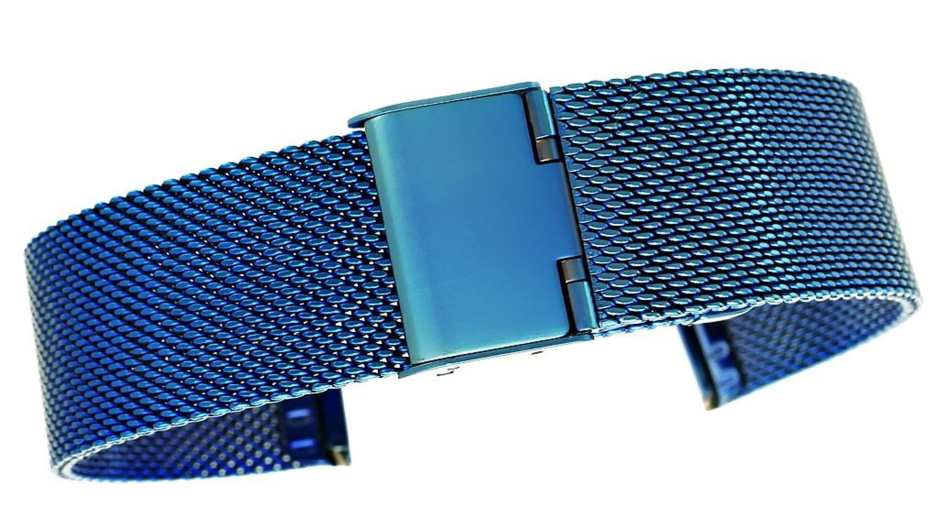 

Bransoleta IPBL Niebieska Mesh 20 mm JK20BL