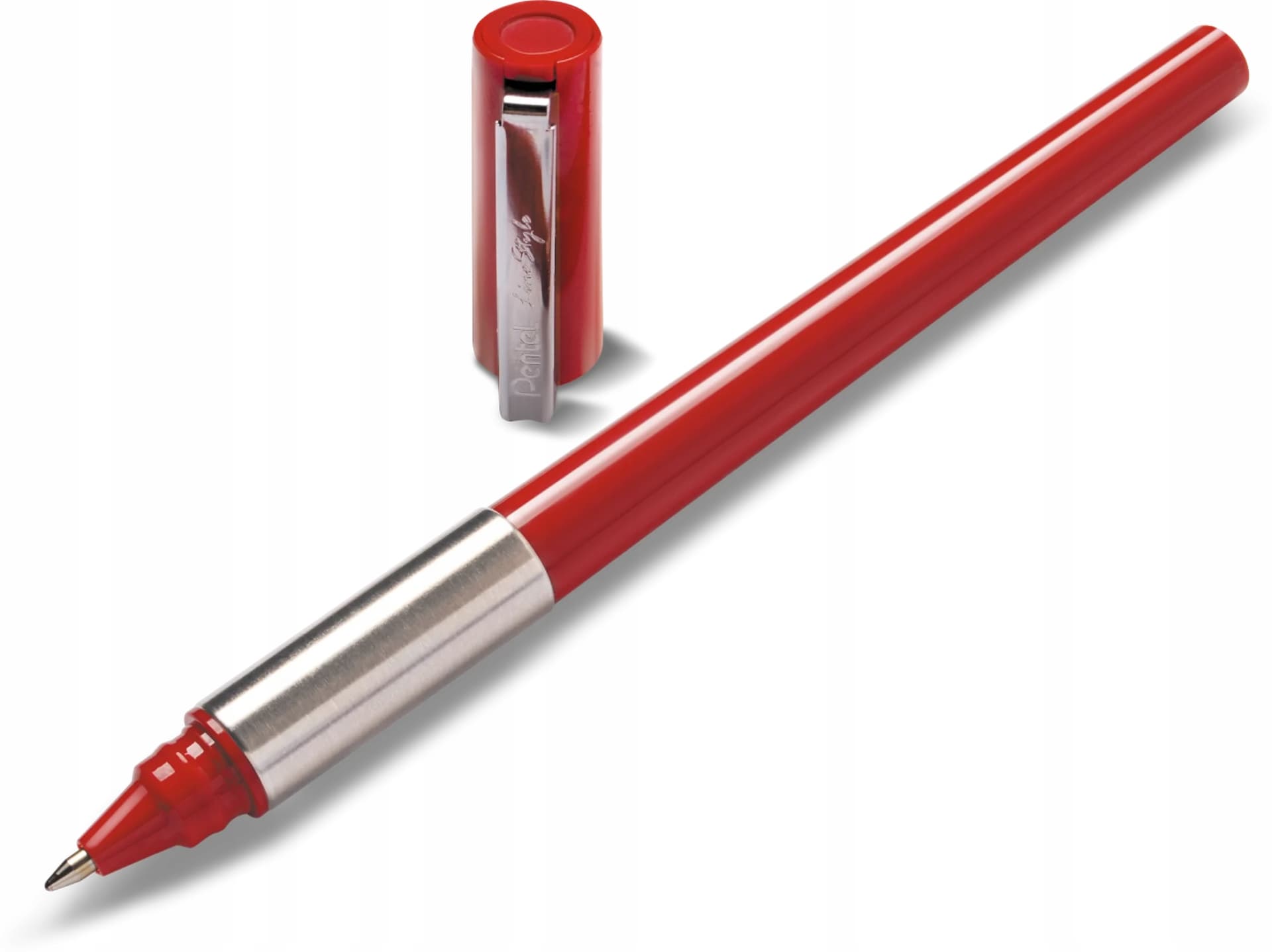 

Długopis LINE STYLE BK708 B/czerw. PENTEL