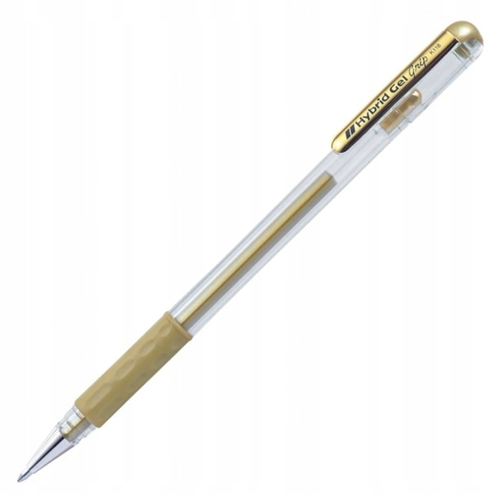 

Pióro żelowe K118X złote PENTEL