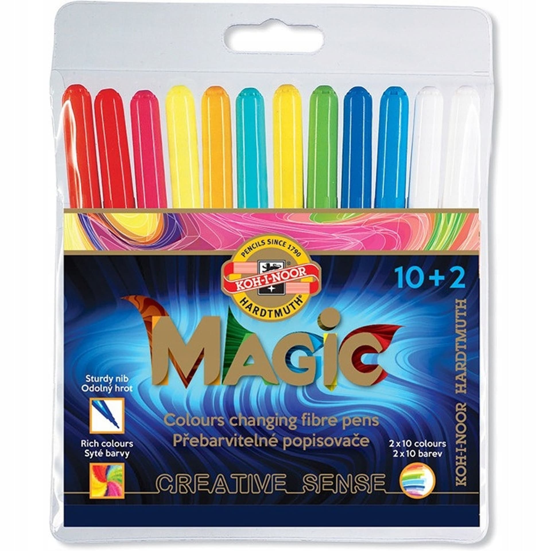 

Flamastry MAGIC 10 kol.+ 2 blendery 7716/12AB KOH-I-NOOR