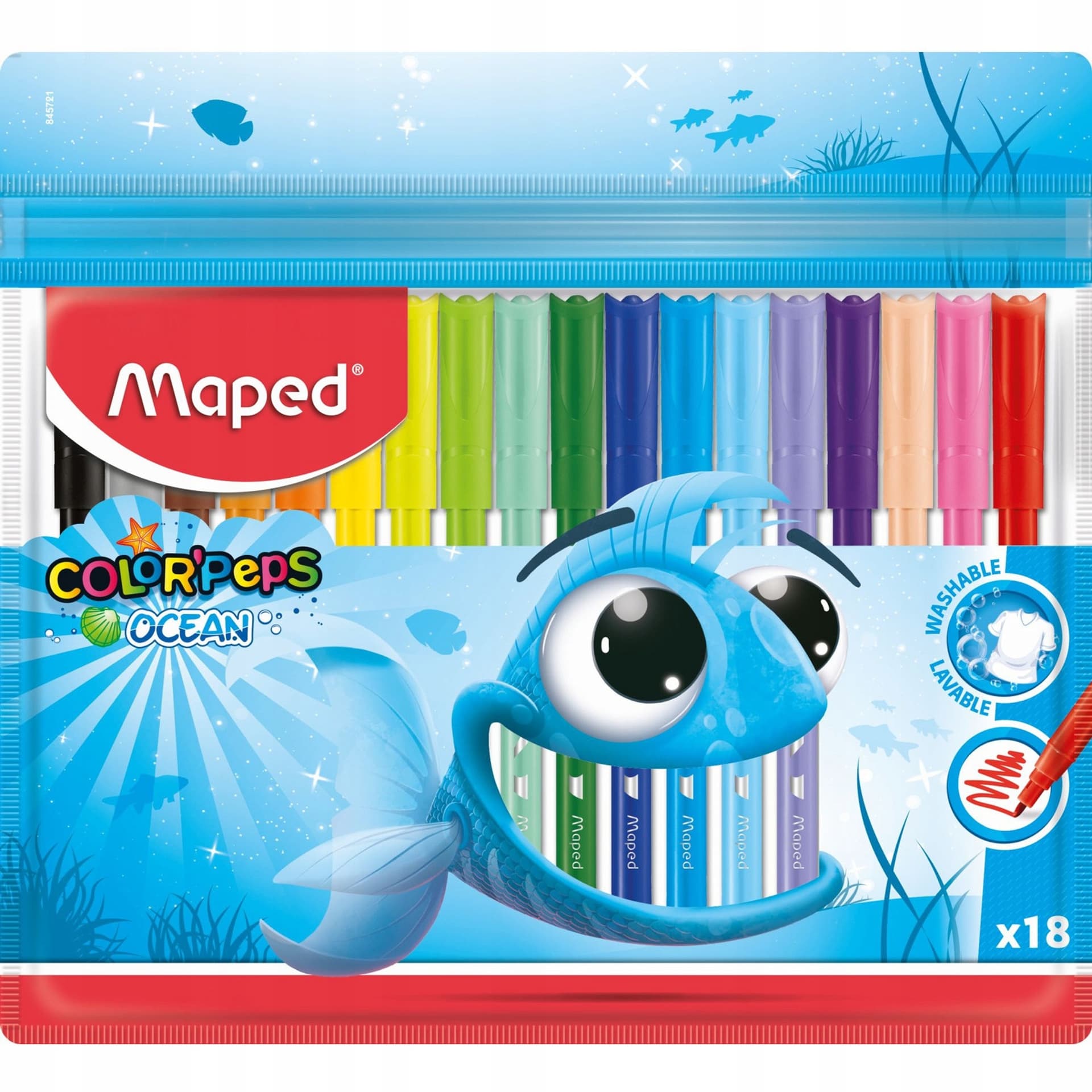 

Flamastry COLORPEPS OCEAN 18 kolorów ETUI 845721 MAPED