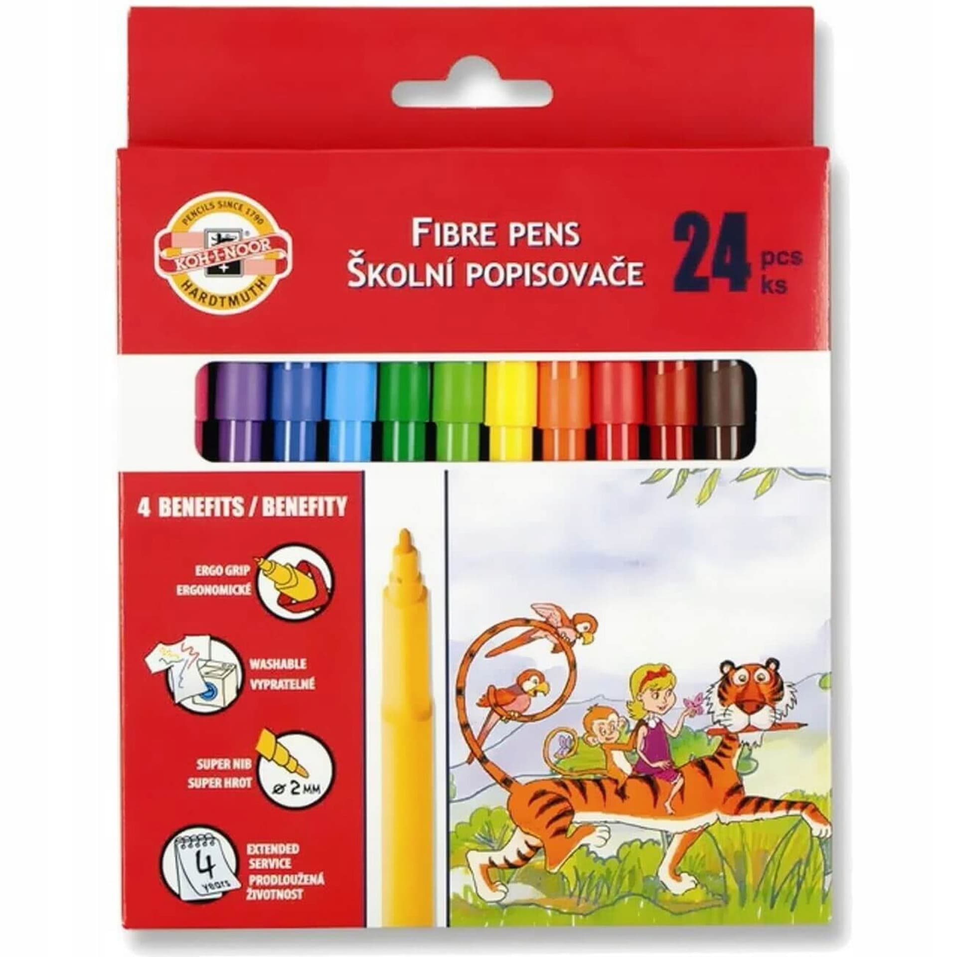 

Flamastry 24 kol w kartoniku 7710/2BD KOH-I-NOOR