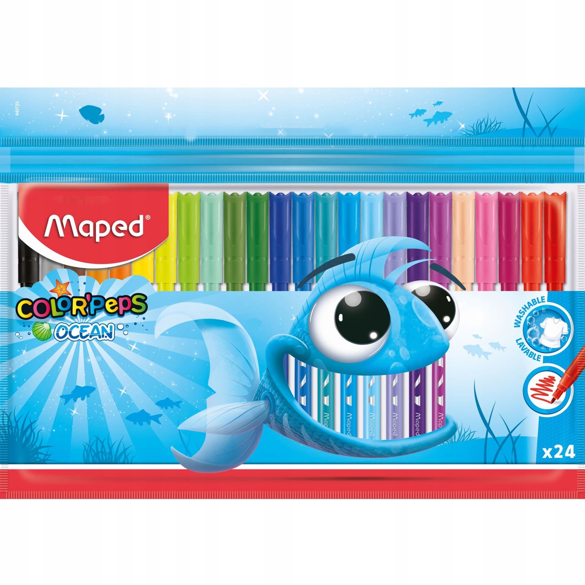

Flamastry COLORPEPS OCEAN 24 kolorów ETUI 845722 MAPED