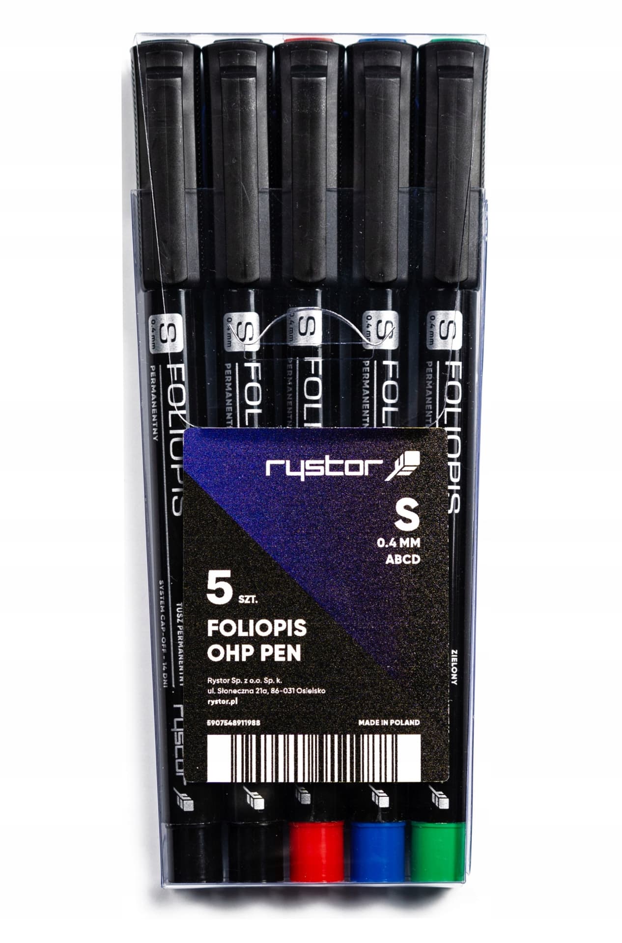 

Foliopis FS-4/AABCD komplet 5 sztuk w EKO etui 436-528EKO RYSTOR