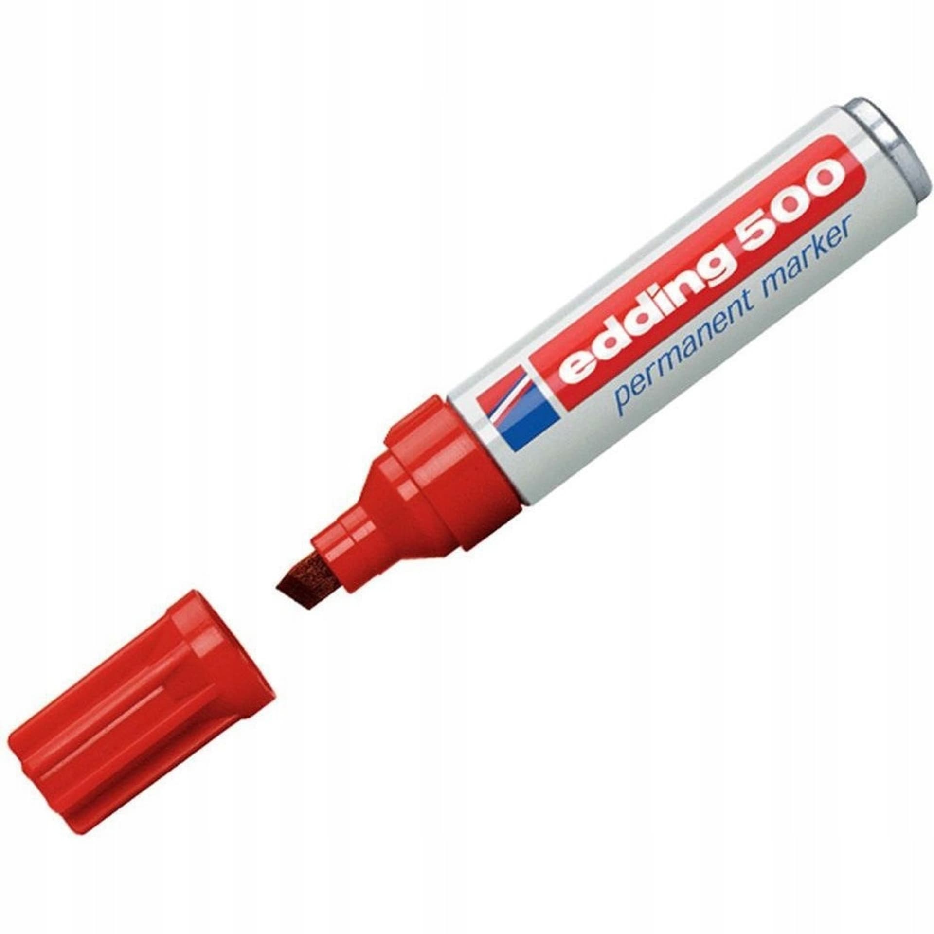 

Marker EDDING E-500 czerwony końcówka ścięta