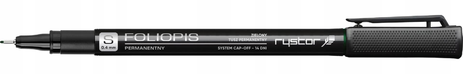

Foliopis permanentny RYSTOR 0.4 FS-4/D zielony 436-003
