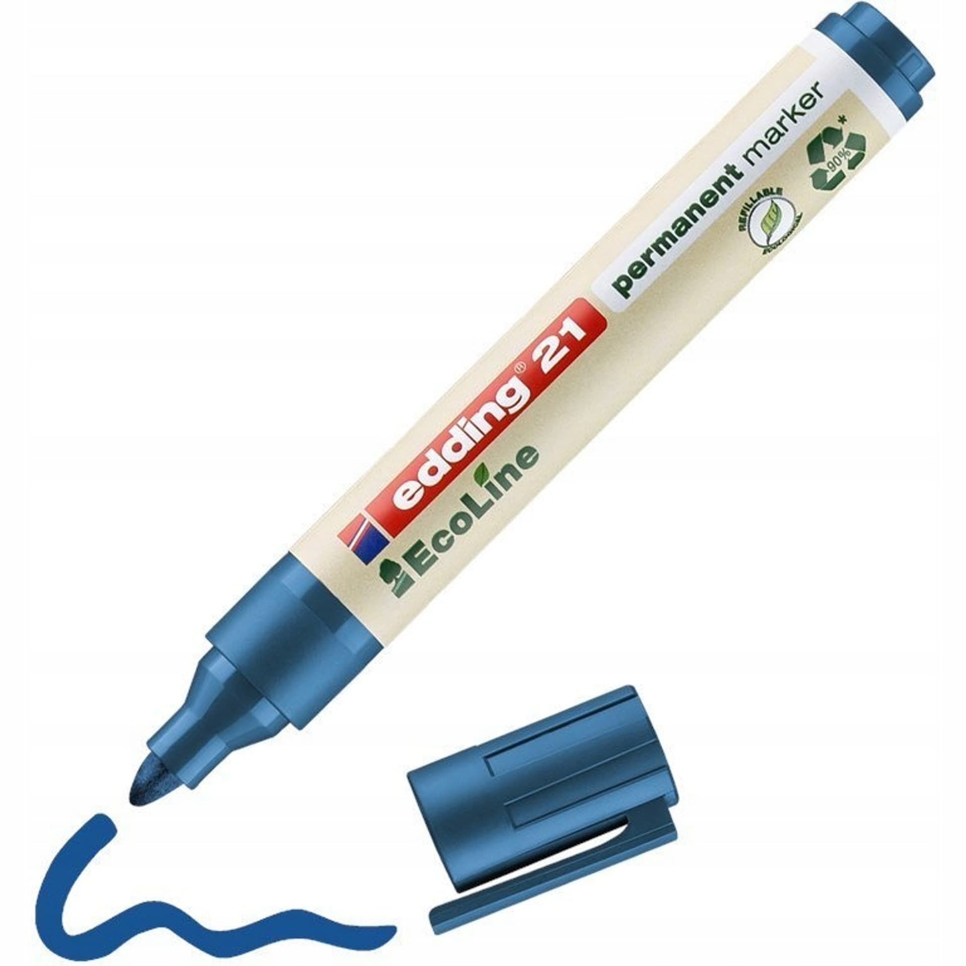 

Marker permanentny ekologiczny okrągła końcówka niebieski 21/003/N ED EDDING