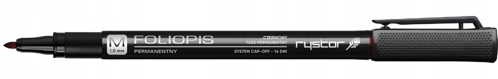 

Foliopis permanentny RYSTOR 1mm FM10/B czerwony 438-001