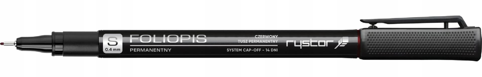 

Foliopis permanentny RYSTOR 0.4 FS-4/B czerwony 436-001