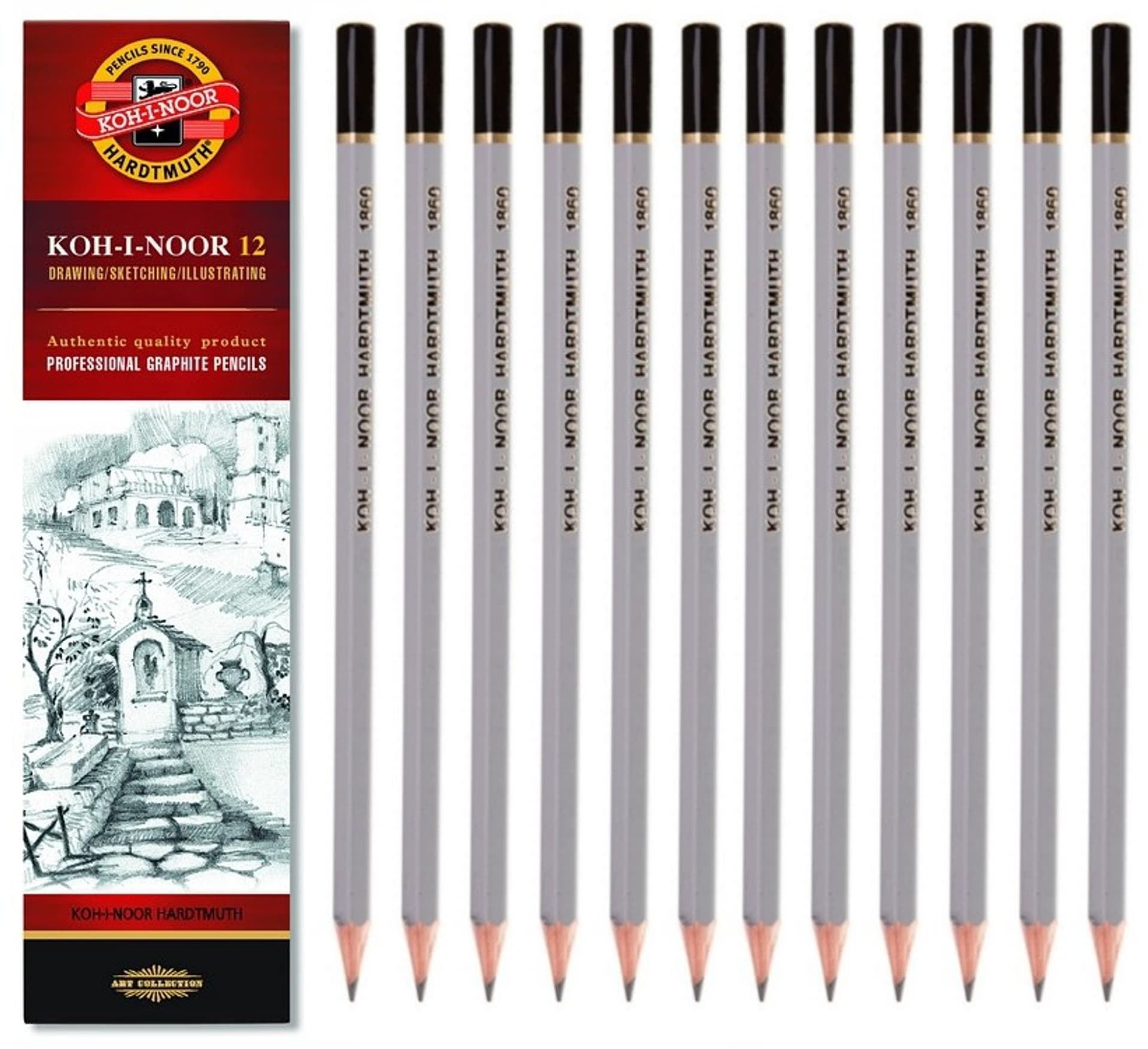 

Ołówek 3B GOLDSTAR (12) 1860 KOH-I-NOOR, 12) 1860 koh-i-noo