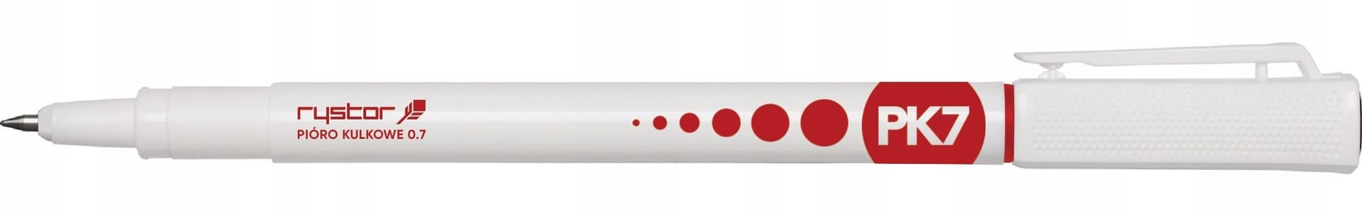 

Pióro kulkowe 0.7mm PK07/A czerwone 404-001 RYSTOR