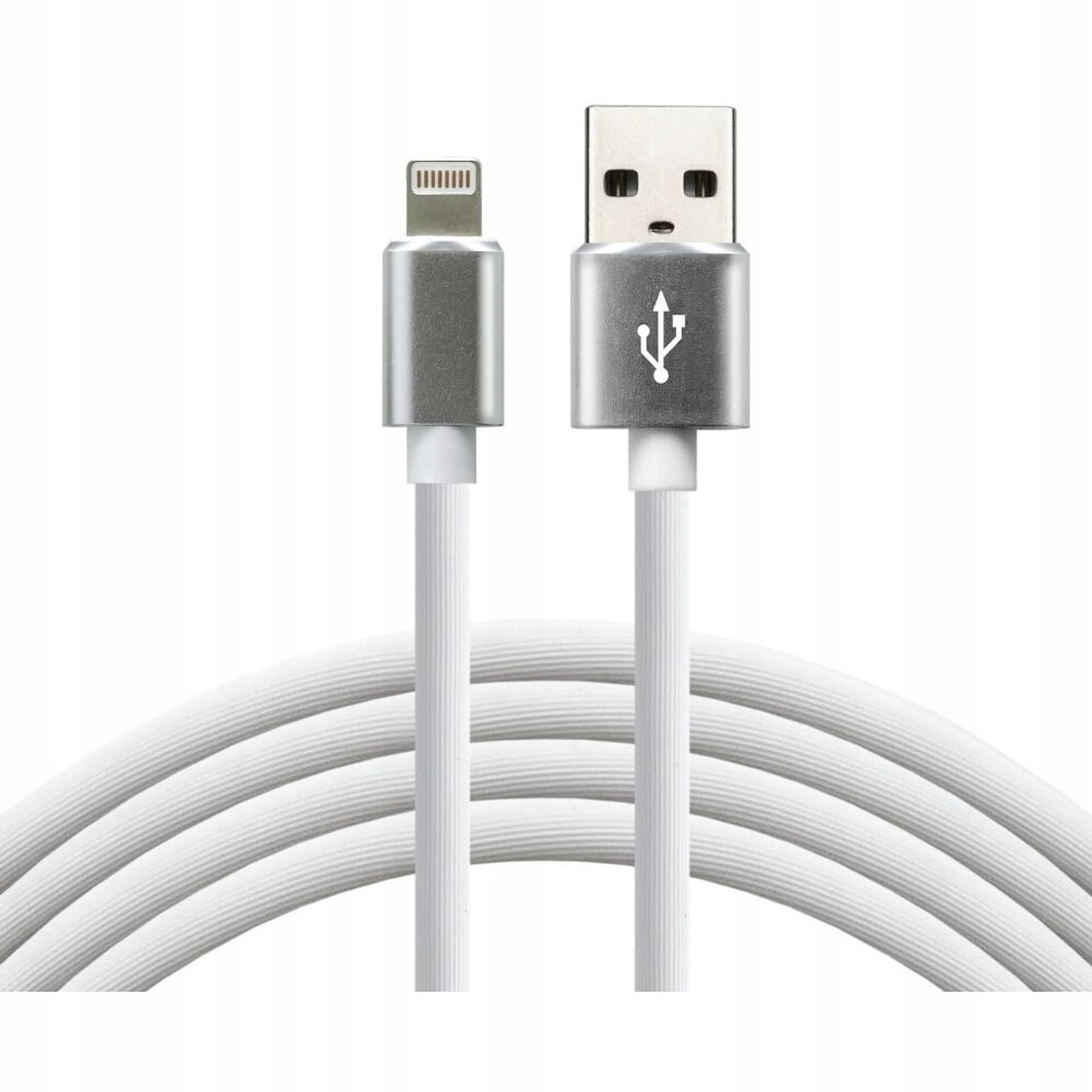 

Kabel USB - Lightning EVERACTIVE 1,5m 2,4A silikonowy biały (CBS-1.5IW)