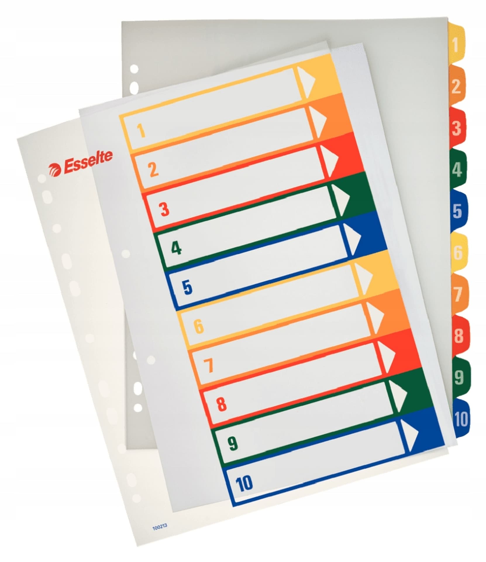 

Przekładki plastikowe 1-10 do zadruku 100213 ESSELTE