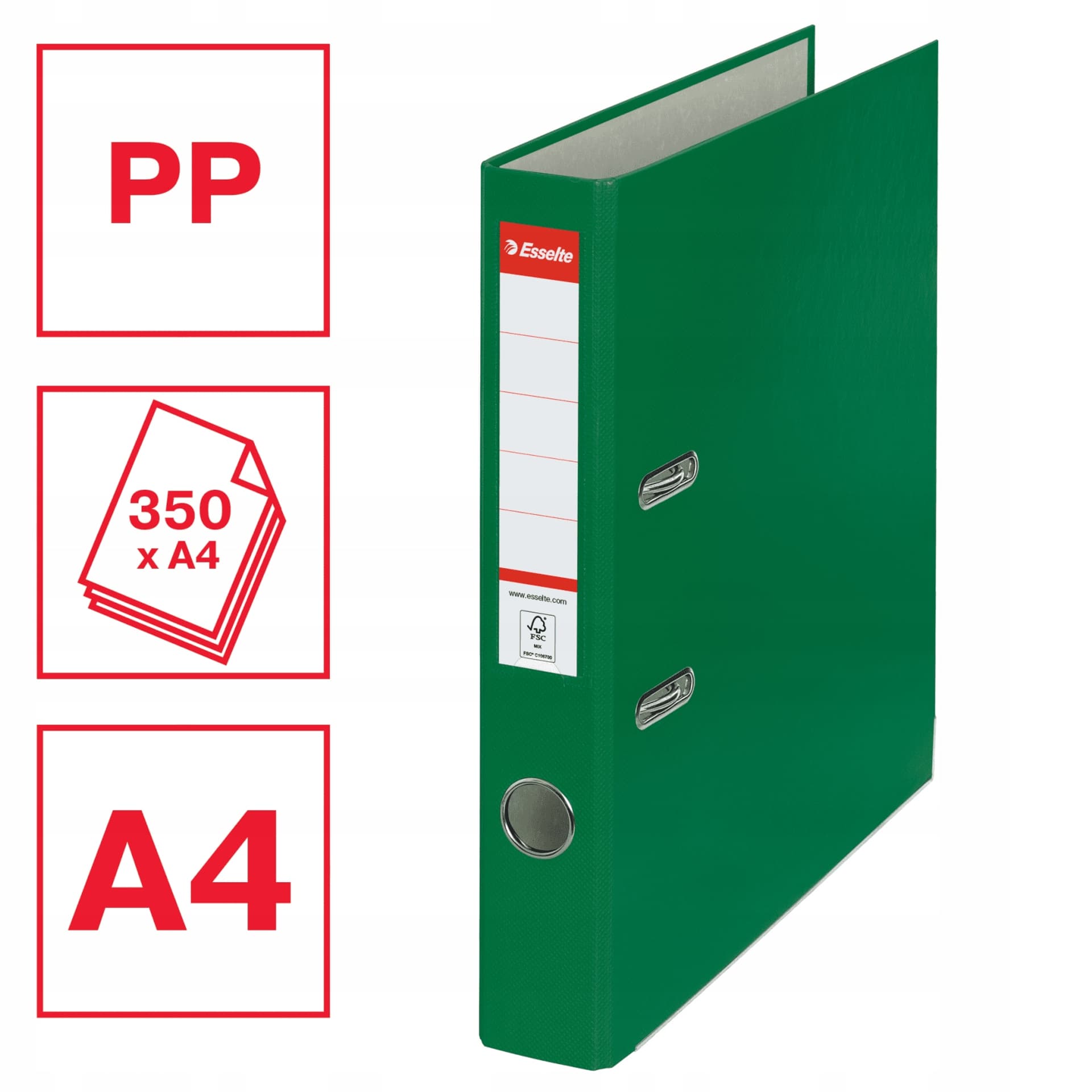 

Segregator ekonomiczny A4/50mm zielony 81196 ESSELTE