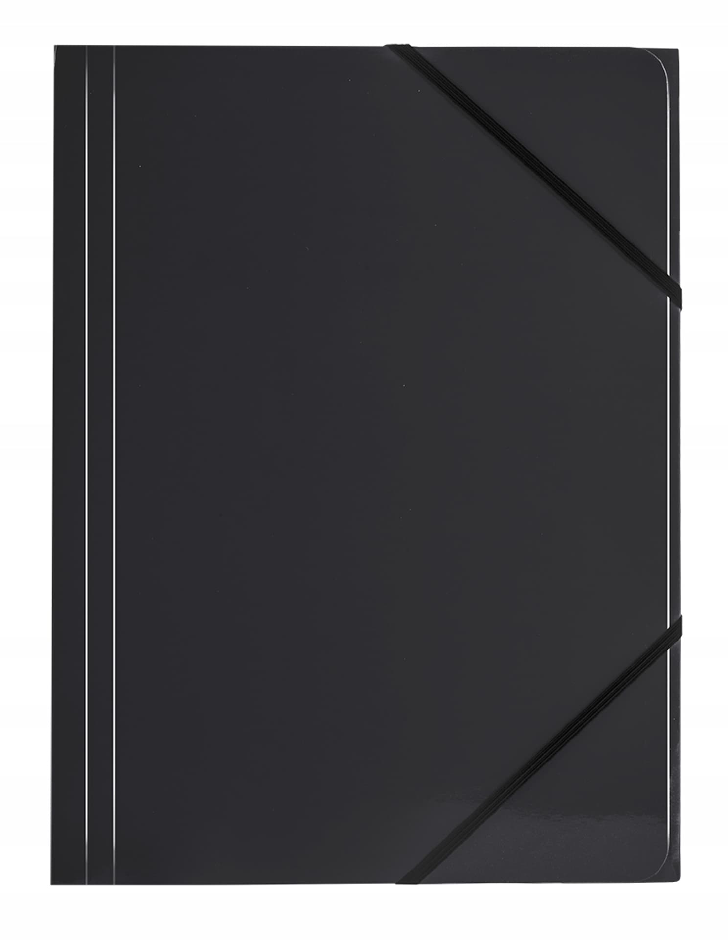 

Teczka A4 z gumką na rogach czarna 350g. BT600-V TETIS