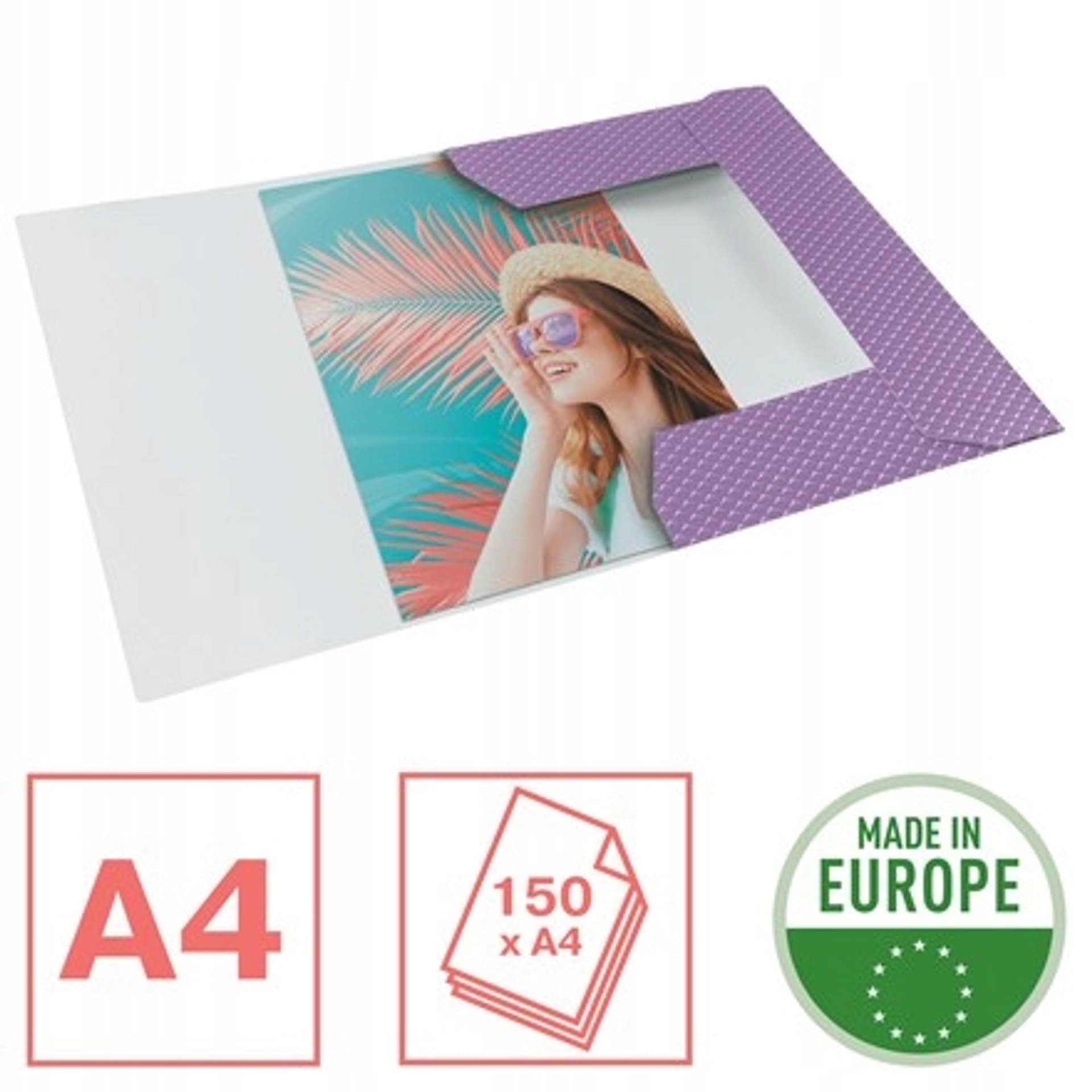 

Teczka kartonowa z gumką Colour`Breeze A4 lawendowa 628495 ESSELTE