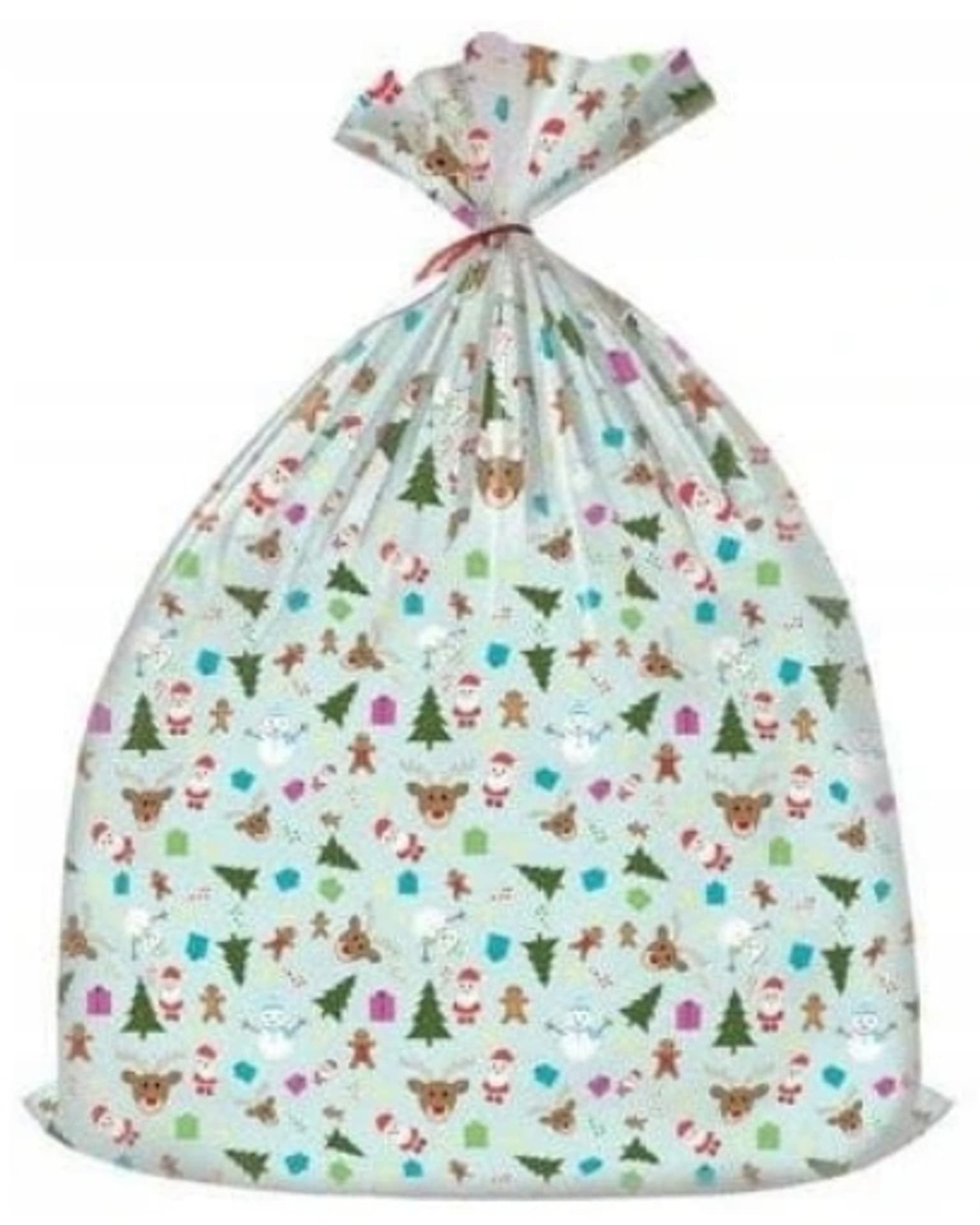 

Worek upominkowy CHRISTMAS plastik XXL mix wzorów 92x110 PaKaDo