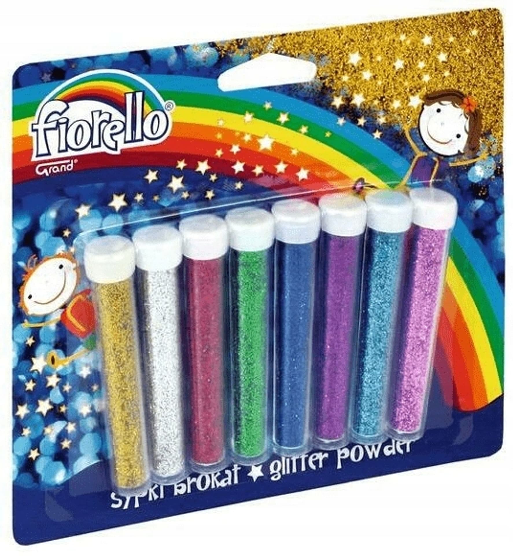 

Brokat sypki FIORELLO GR-B5B8 8 kolorów x 4.5g fiolki 170-2238