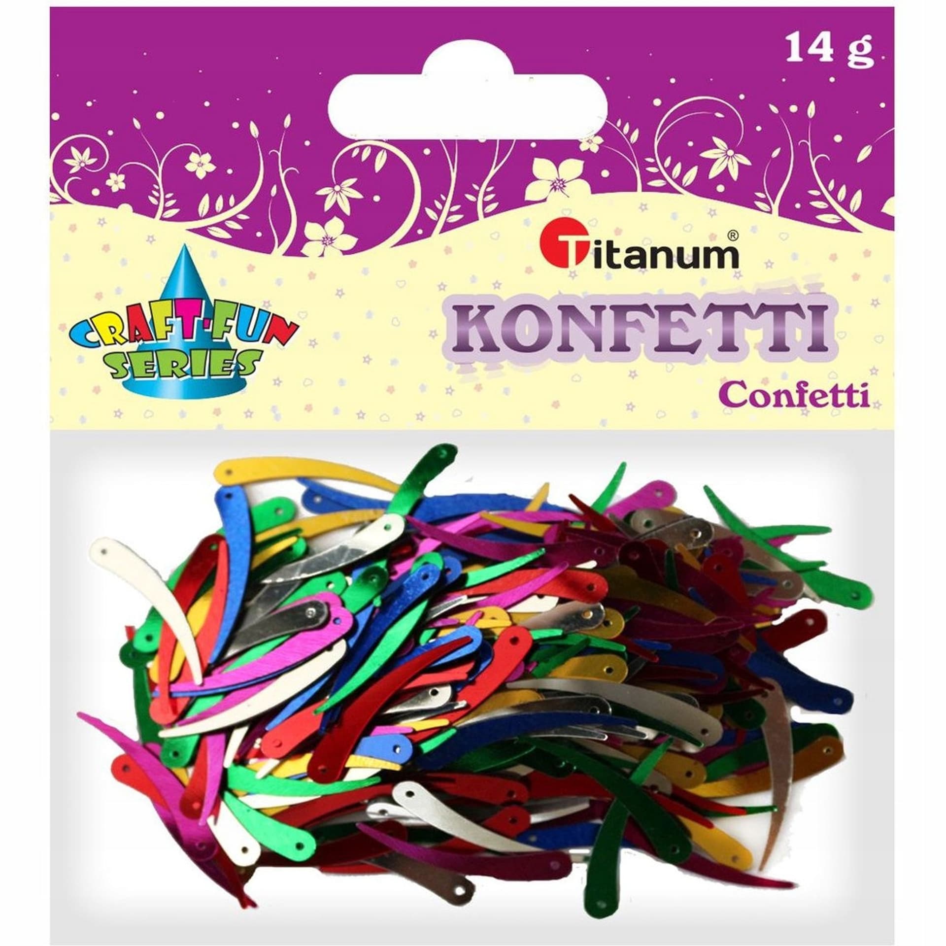 

Konfetti kość słoniowa mix kolorów 14g 284857 TITANUM