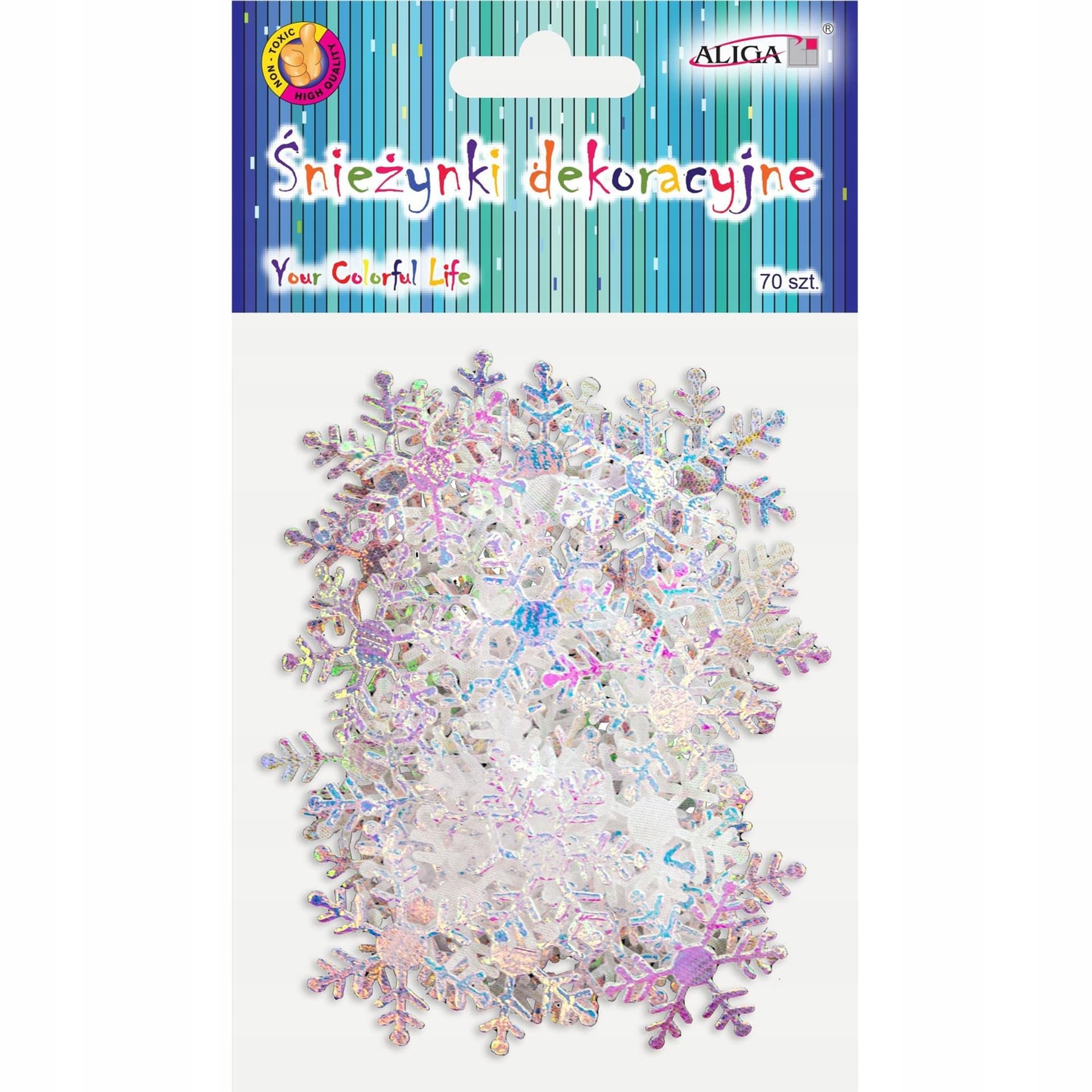

Śnieżynki dekoracyjne 3 cm, 70 szt. ALIGA GW-2426