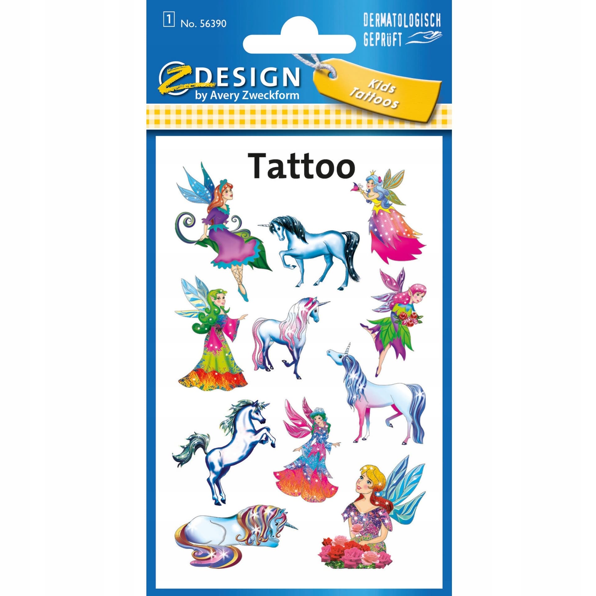 

Naklejki tatuaże dla dzieci ELFY 56390 Z-DESIGN KIDS TATTOO AVERY ZWECKFORM