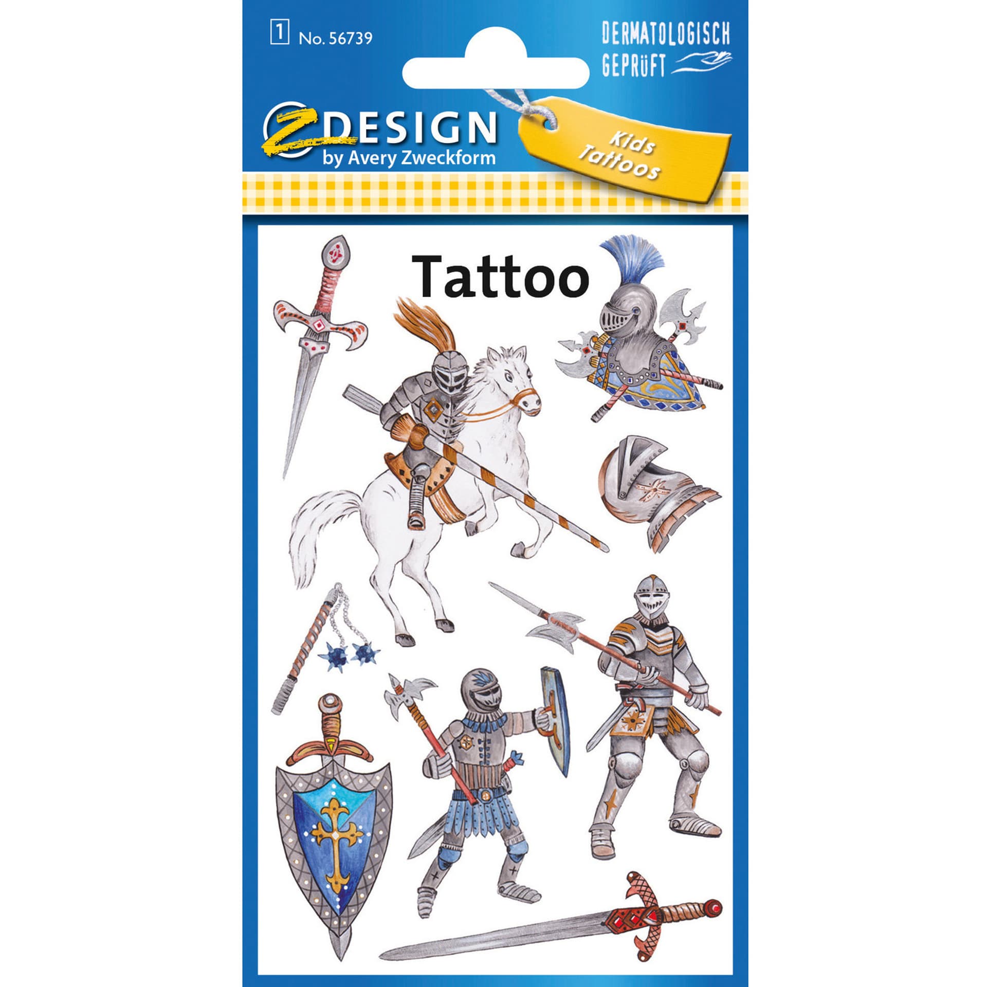 

Naklejki tatuaże dla dzieci RYCERZ 56739 Z-DESIGN KIDS TATTOO AVERY ZWECKFORM