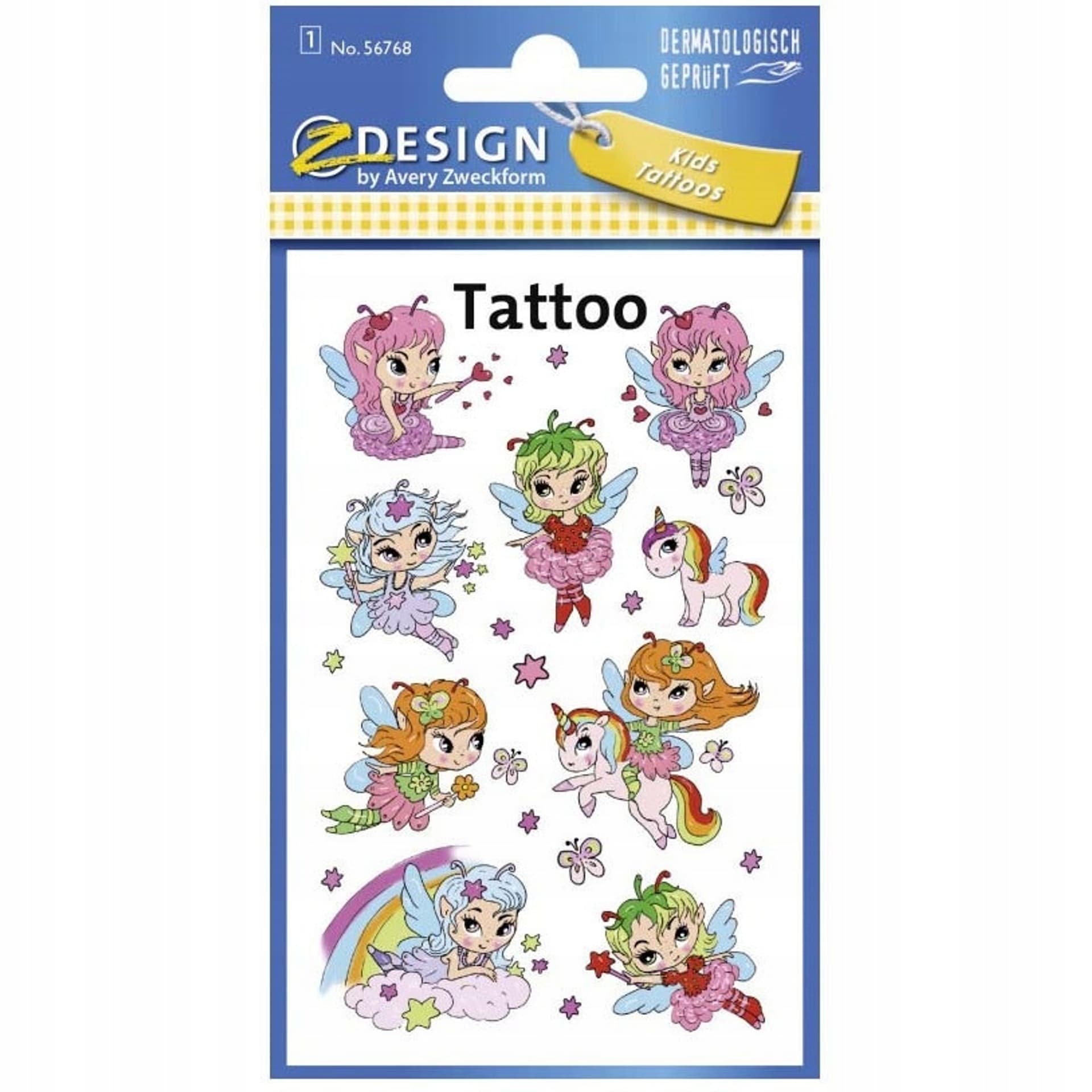 

Naklejki tatuaże dla dzieci Wróżki 56768 Z-DESIGN KIDS TATTOO AVERY ZWECKFORM