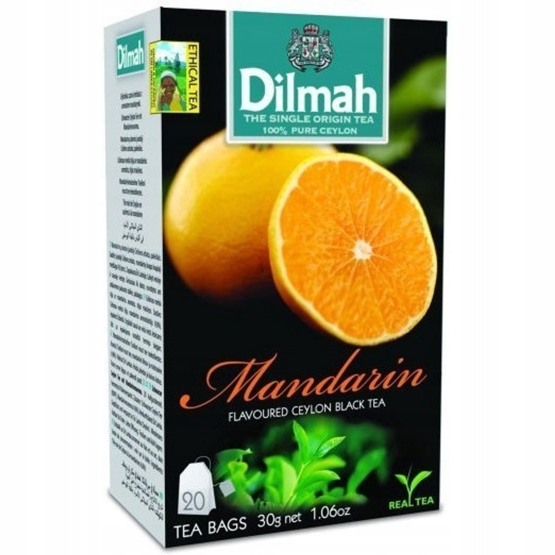 

Herbata DILMAH (20 torebek) czarna z aromatem MANDARYNKA, 20 torebek) czarna z aromatem mandarynk