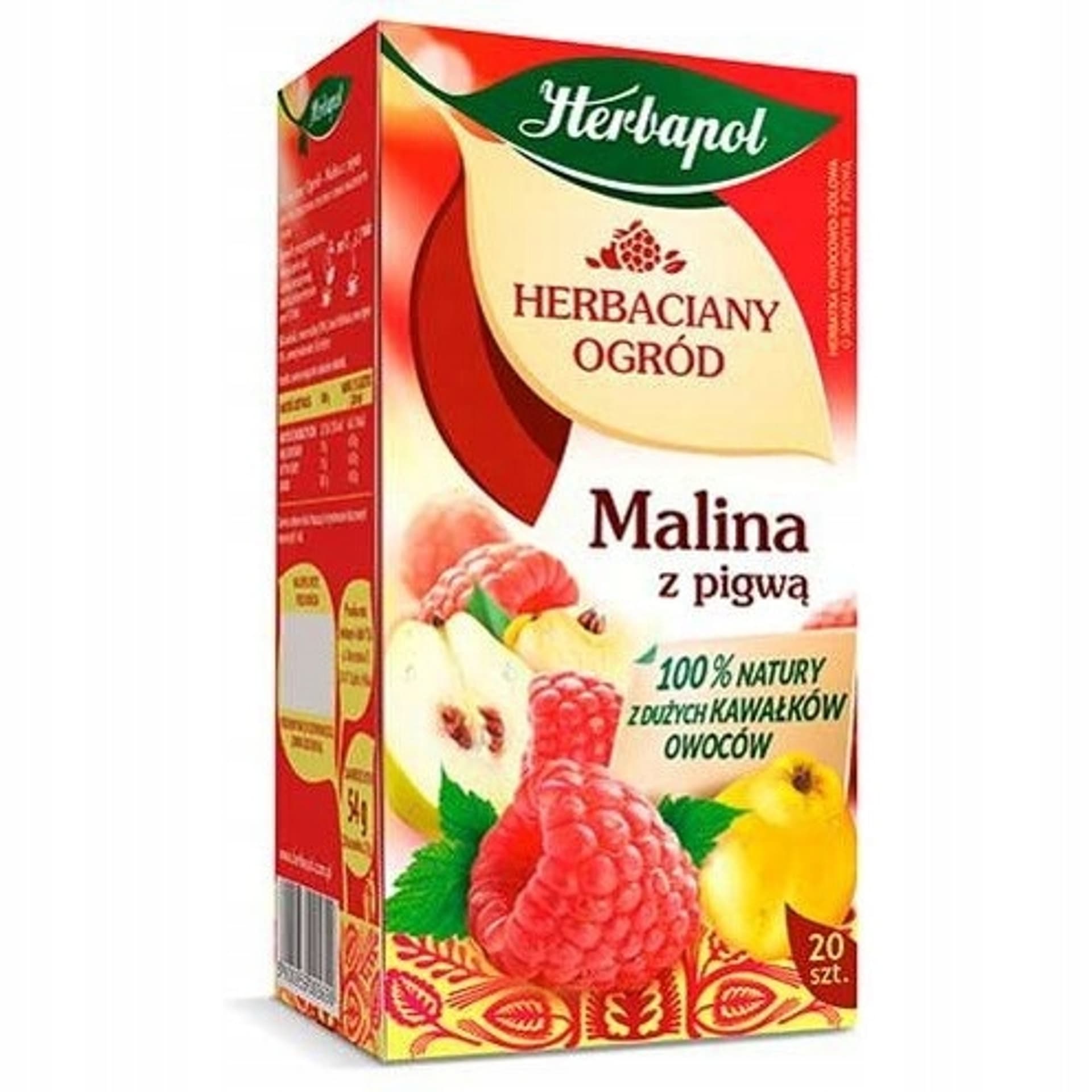 

Herbata HERBAPOL owocowo-ziołowa Malina z Pigwą (20 torebek) HERBACIANY OGRÓD, 20 torebek) herbaciany ogró