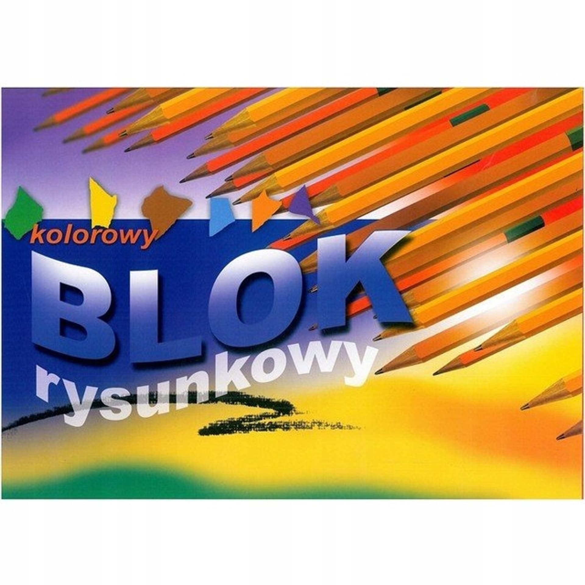 

Blok rysunkowy A4 16k z kolorowymi kartkami KRESKA