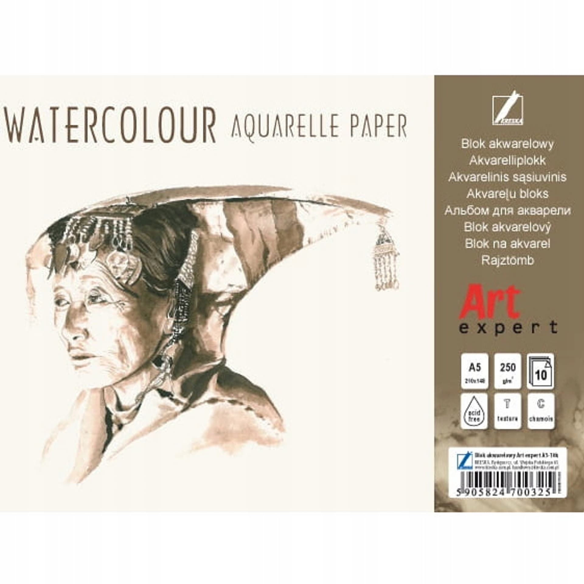 

Blok akwarelowy A5 10k 250g Art Expert KRESKA