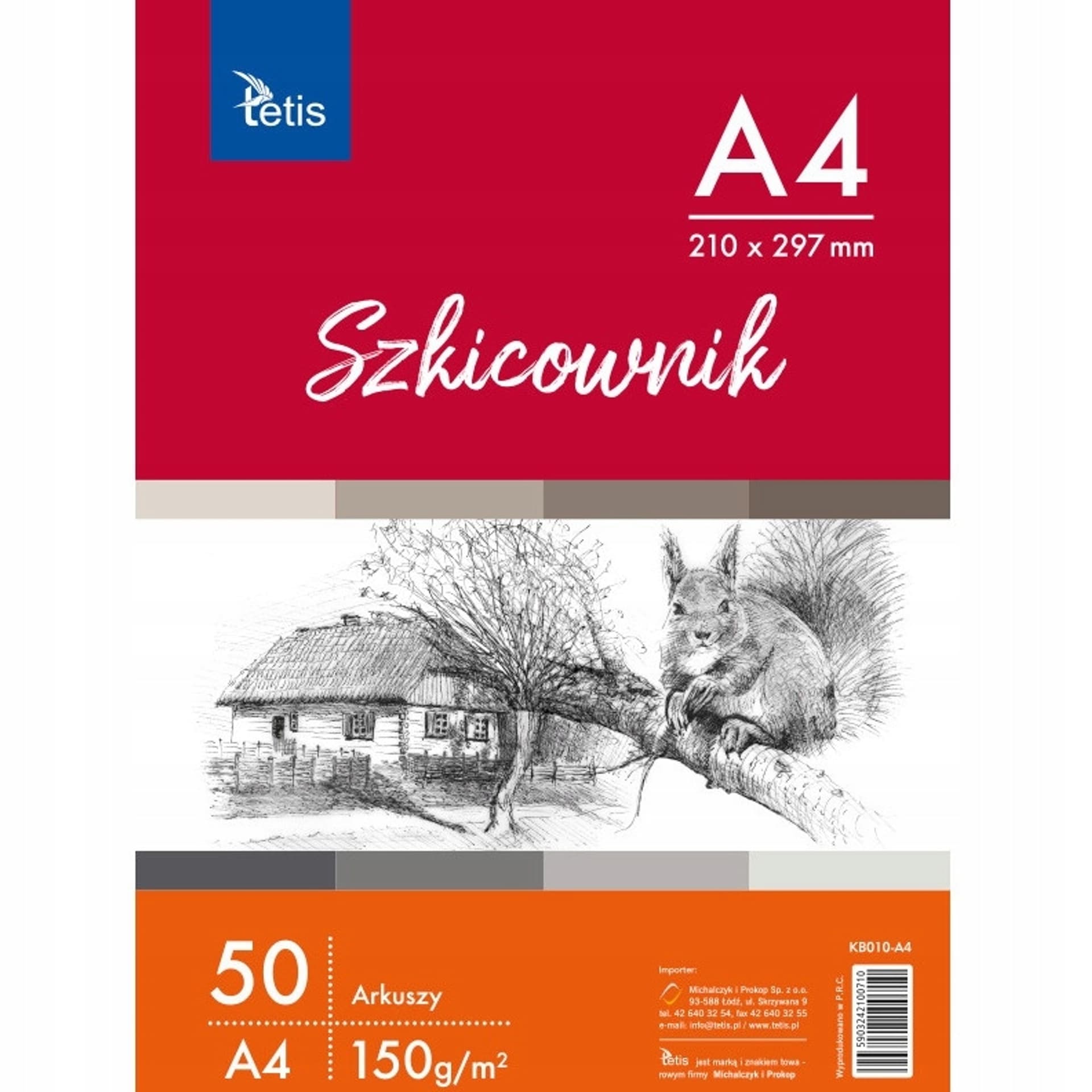 

Szkicownik A4 150g 50ark KB010-A4 TETIS