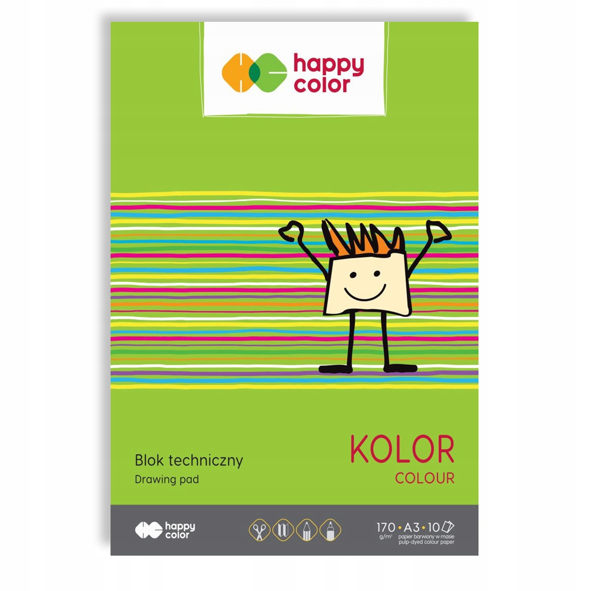 

Blok techniczny A3 170g kolor 3550 3040-09 HAPPY COLOR