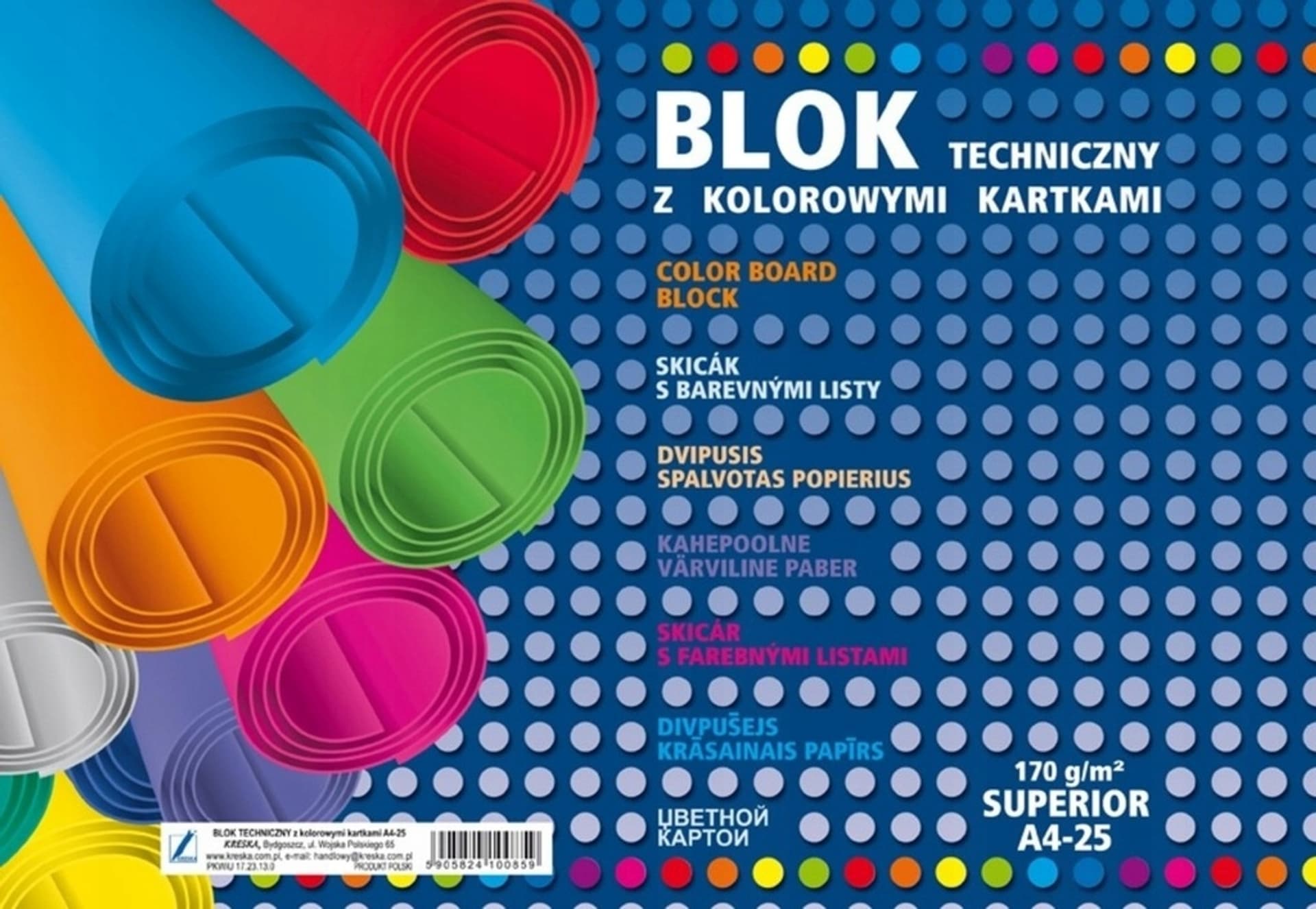 

Blok techniczny kolorowy A4 25k SUPERIOR 00045 KRESKA