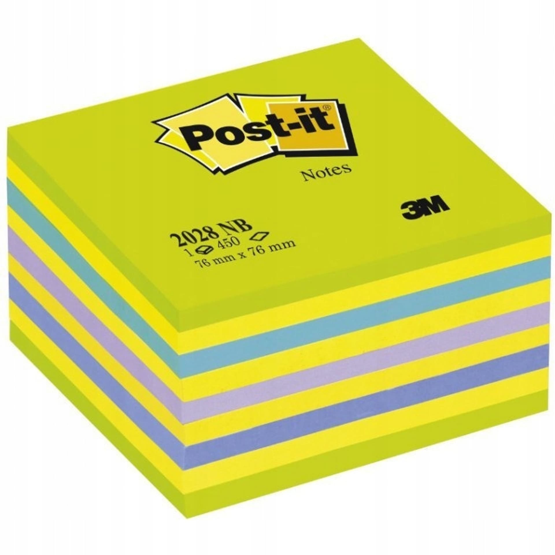 

Bloczek 3M POST-IT 2028-NB 76x76mm niebiesko-zielony 400k FT510093253