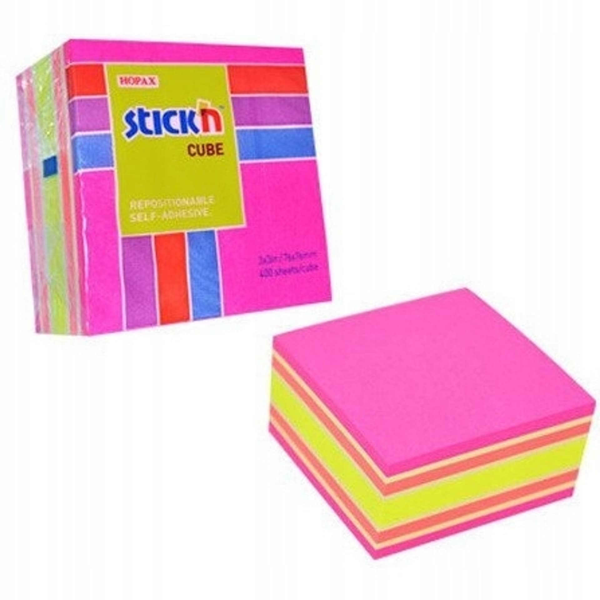 

Bloczek STICK"N 76x76mm 400k mix różowy/żółty 21536